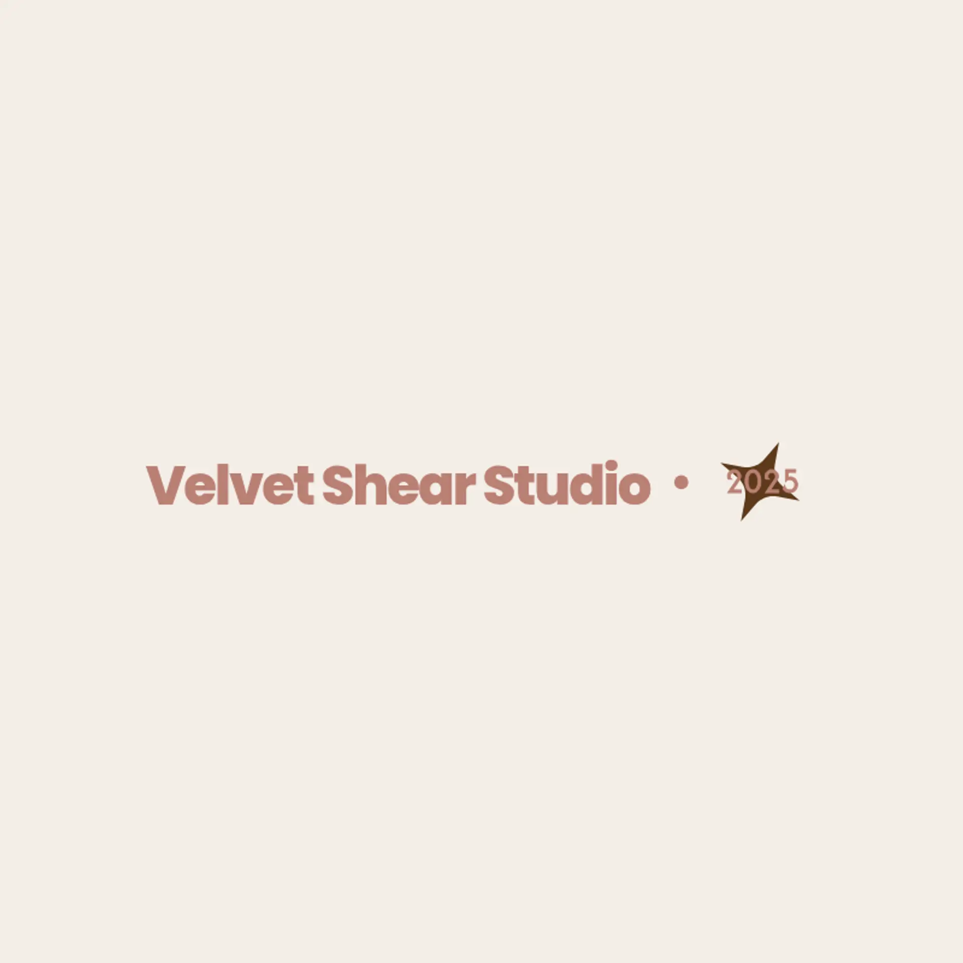 Velvet Shear Studio logo for salon
