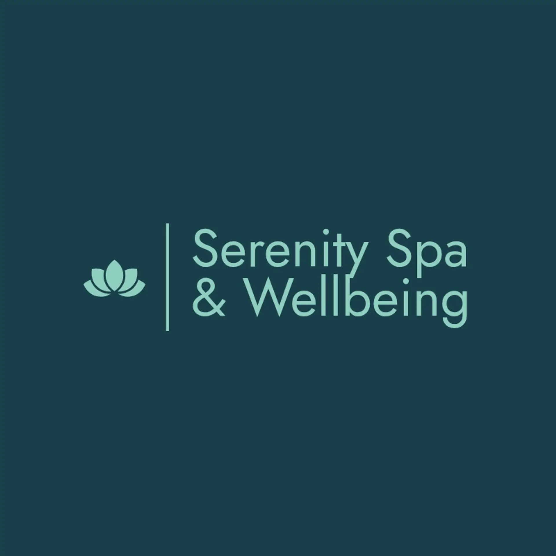 Serenity Spa & Wellbeing logo for spa