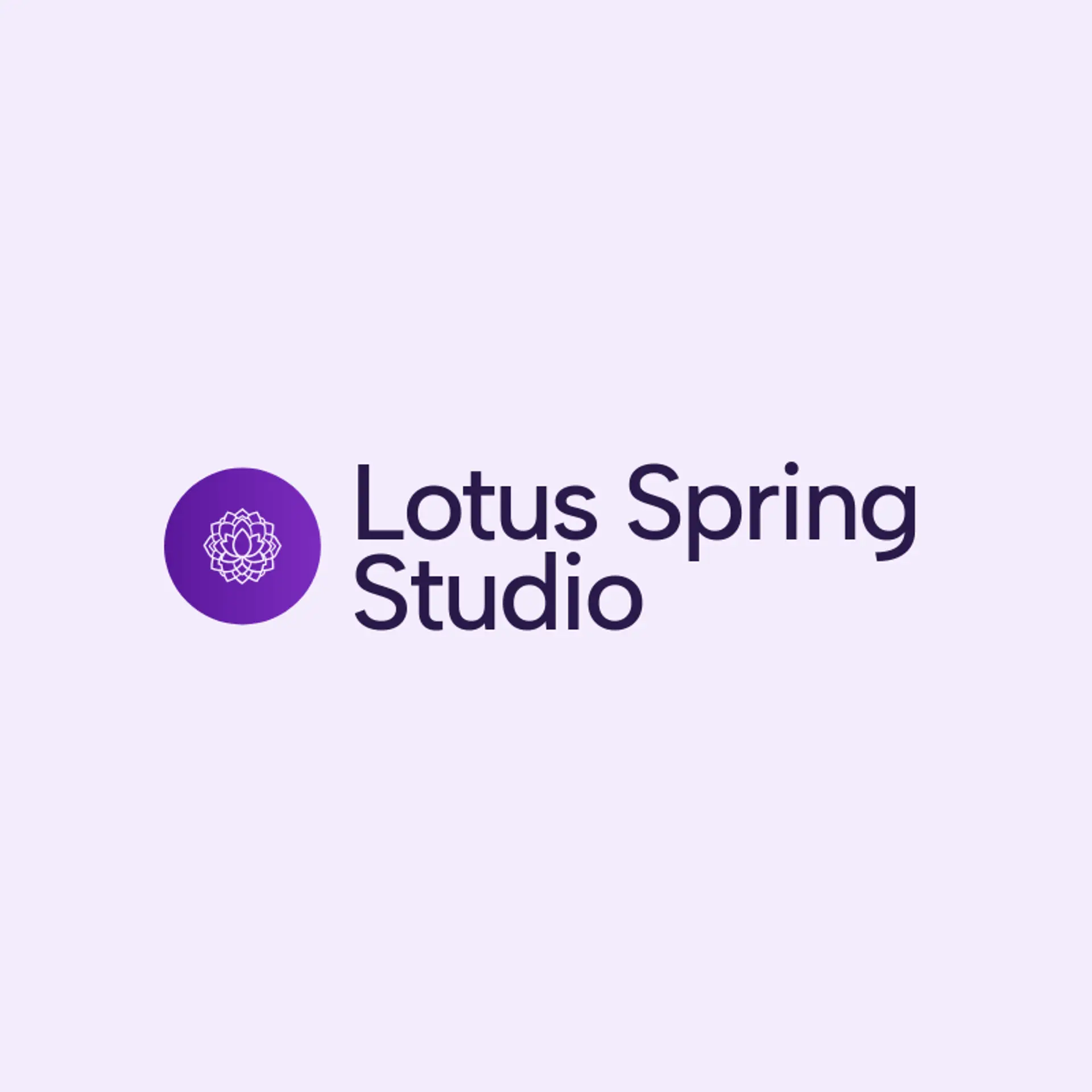 Lotus Spring Studio logo for lotus