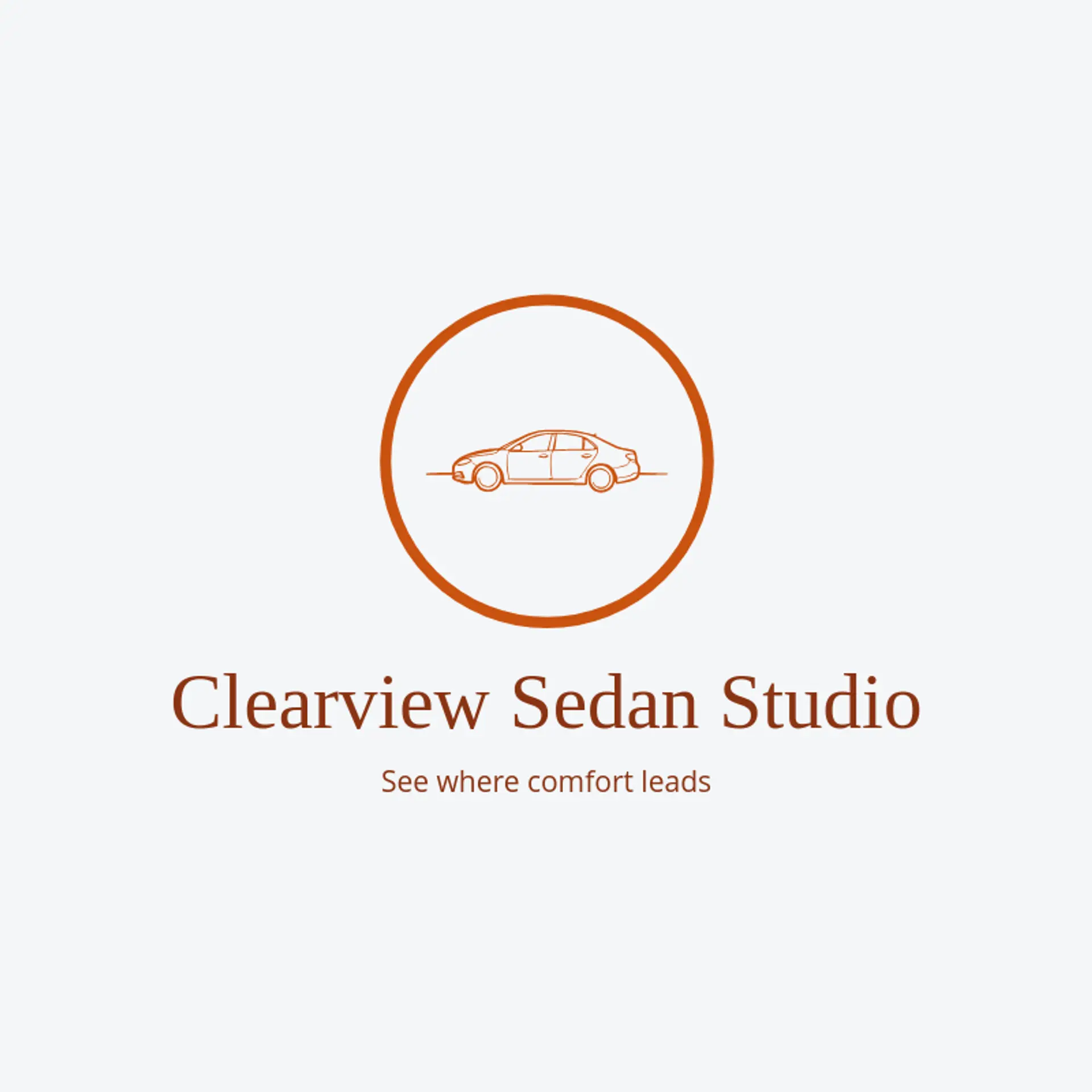 Clearview Sedan Studio logo for sedan