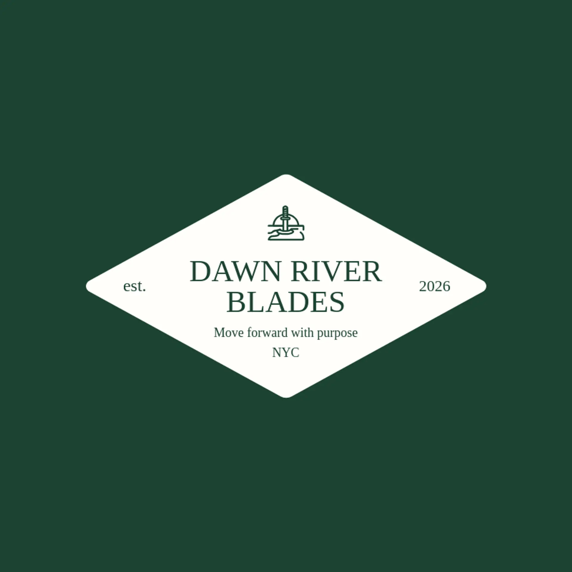 Dawn River Blades logo for katana