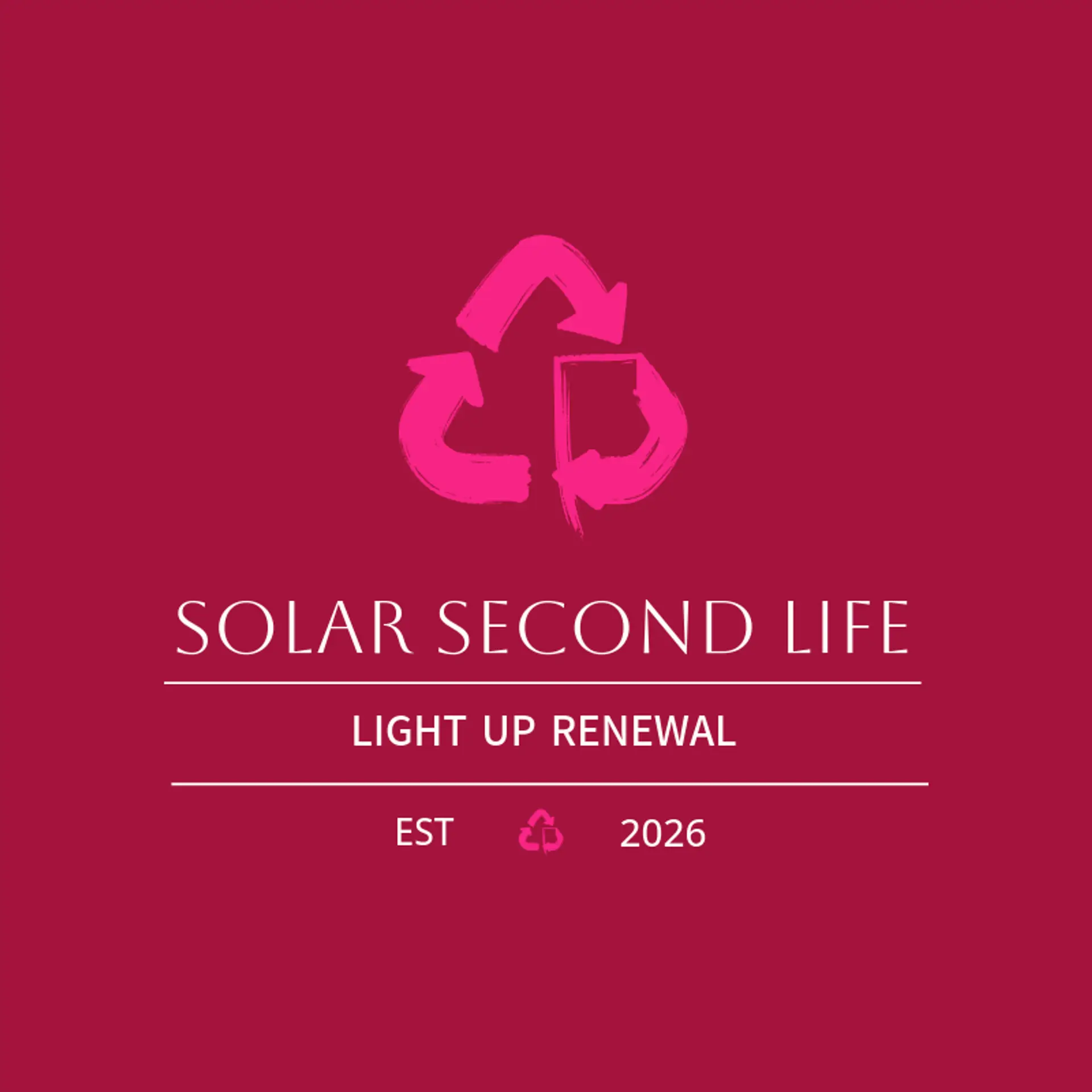 Solar Second Life logo for recycling