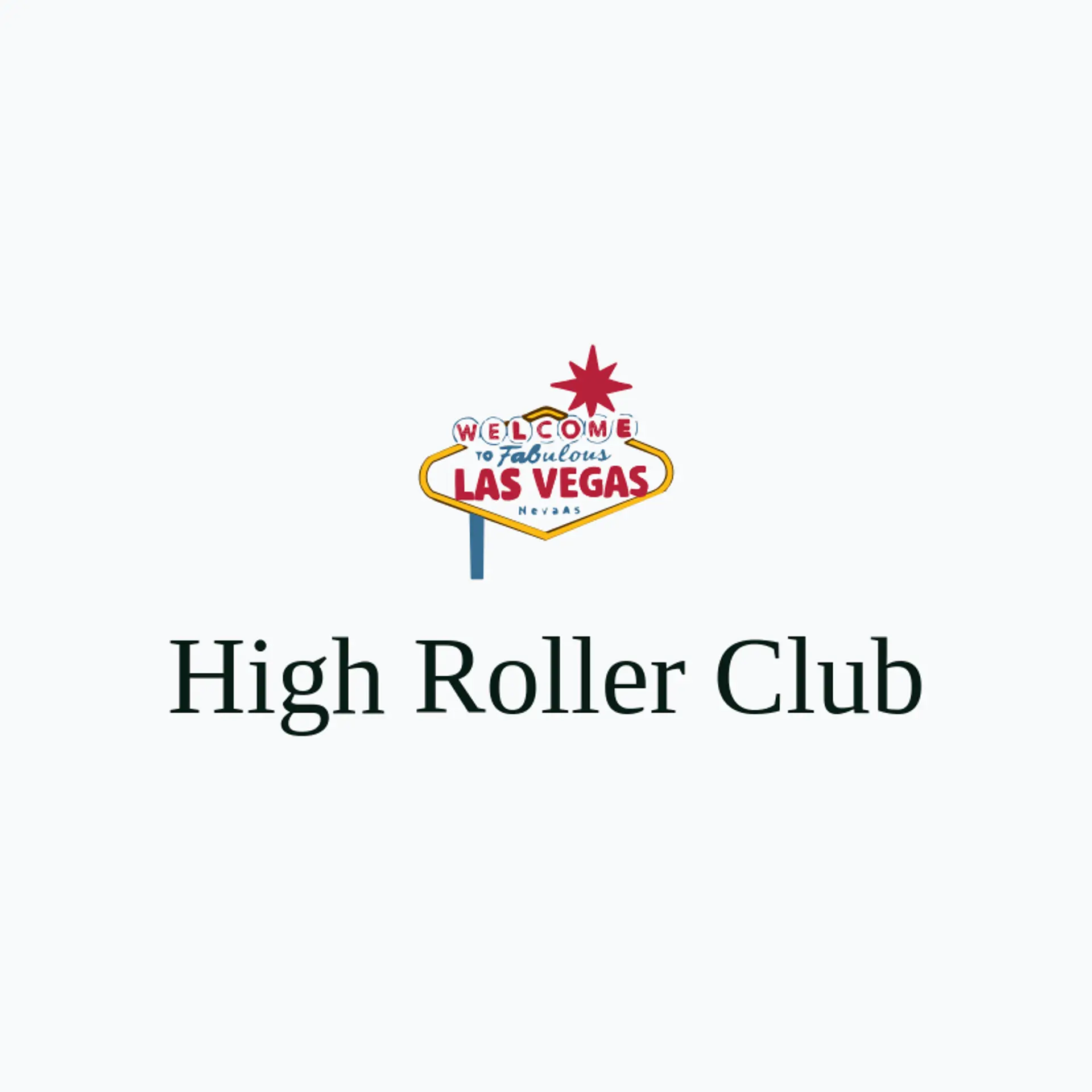 High Roller Club logo for las vegas