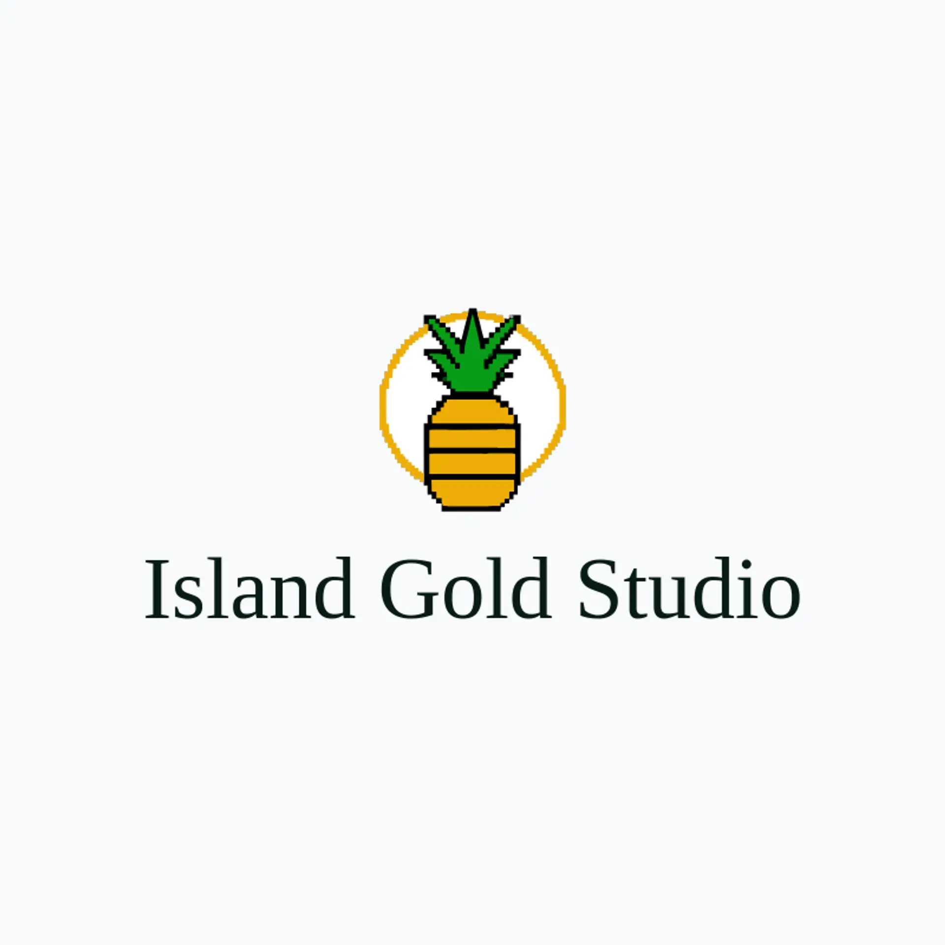 Island Gold Studio logo for pineapple