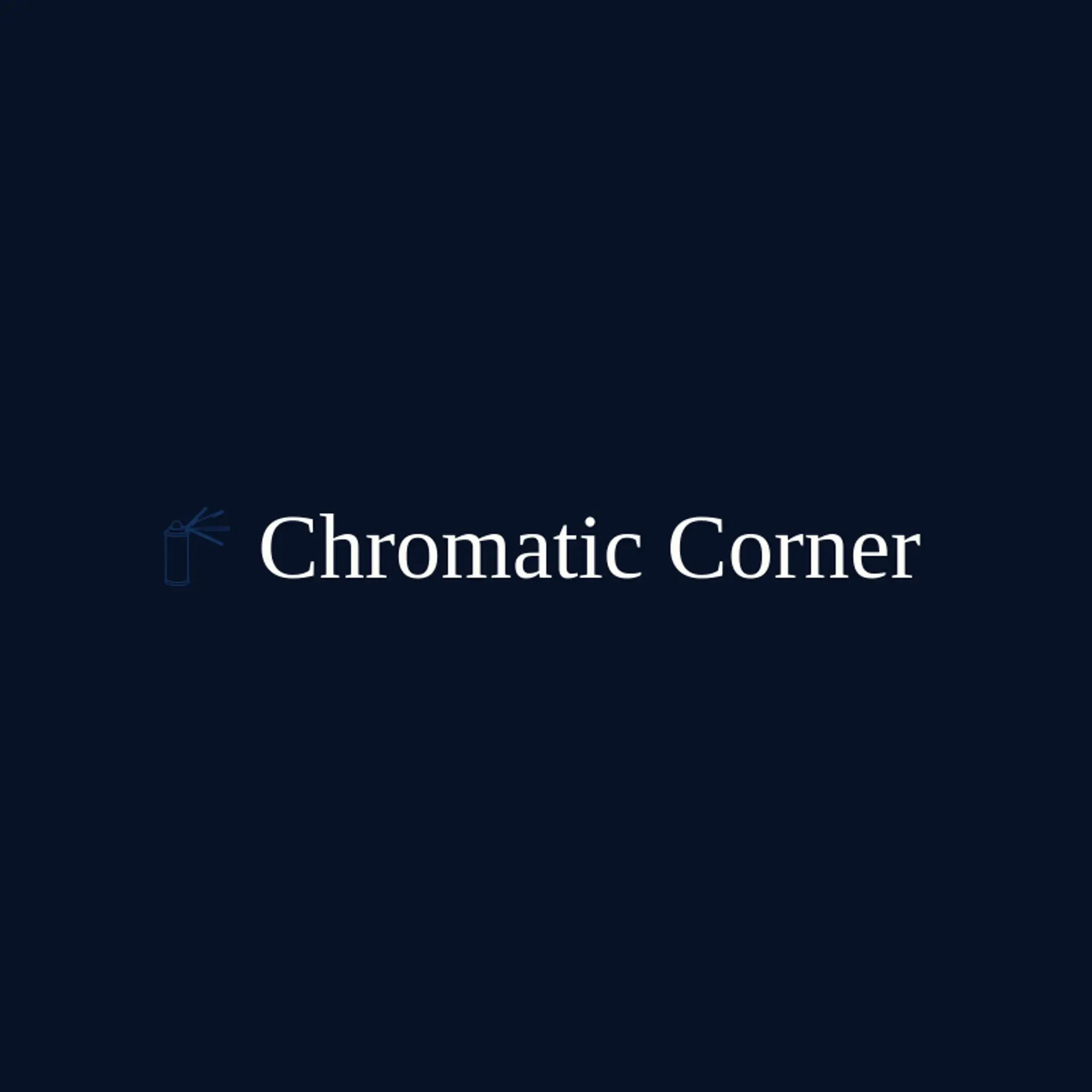 Chromatic Corner logo for spray paint