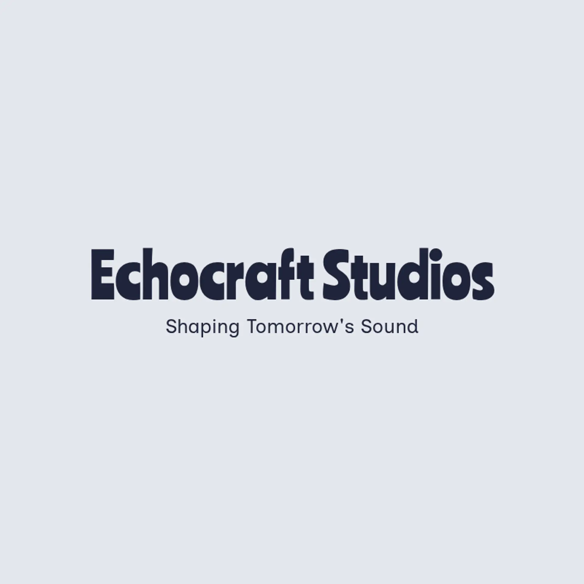 EchoCraft Studios logo for music production