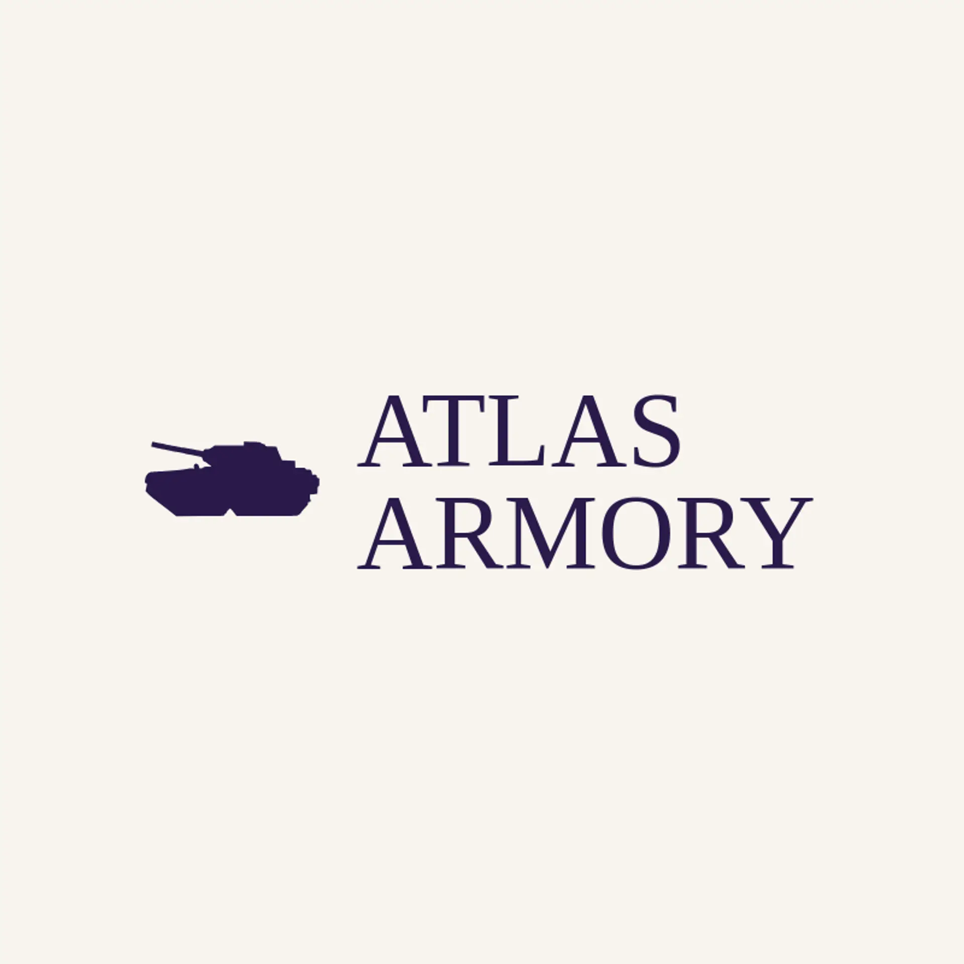 Atlas Armory logo for tank