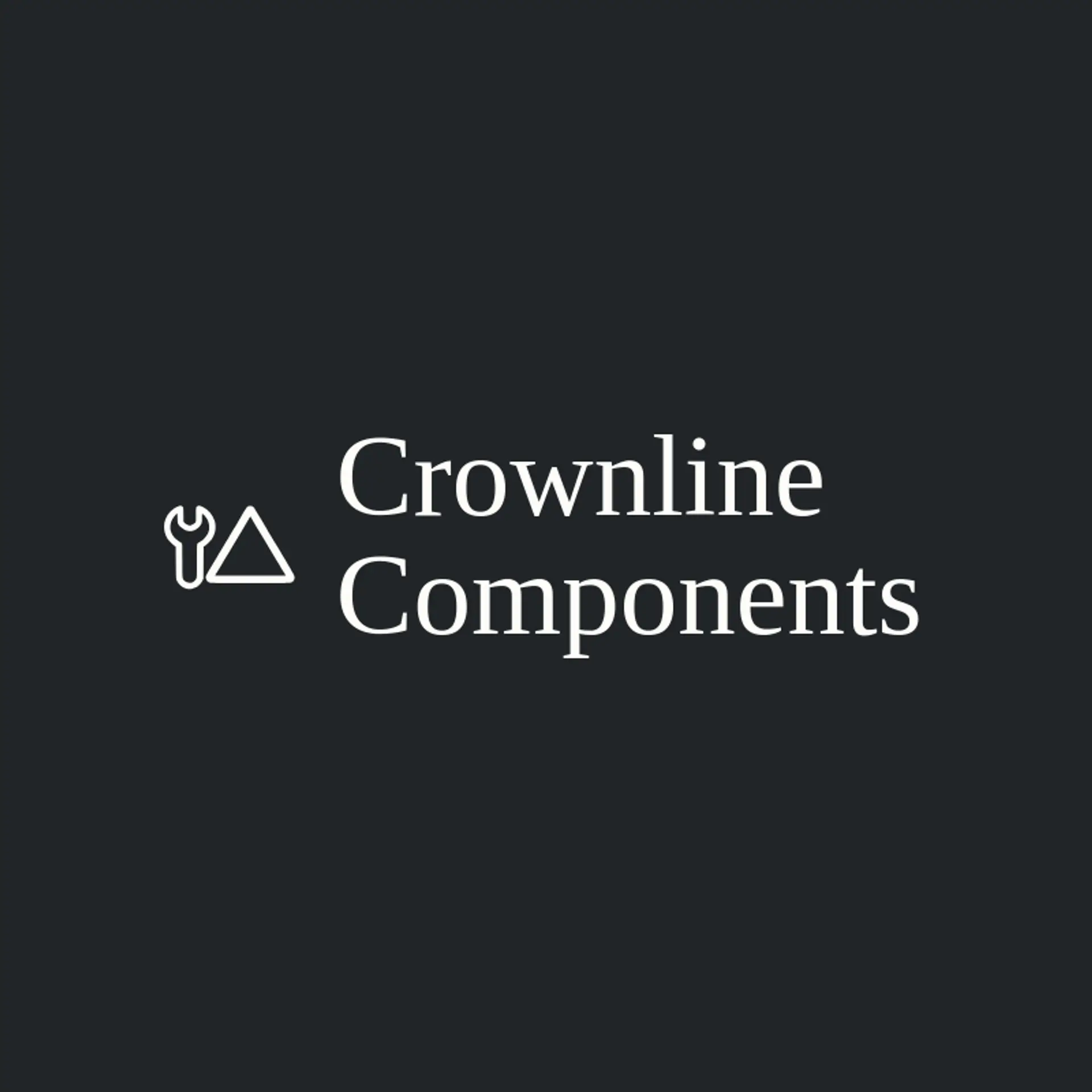 Crownline Components logo for auto parts