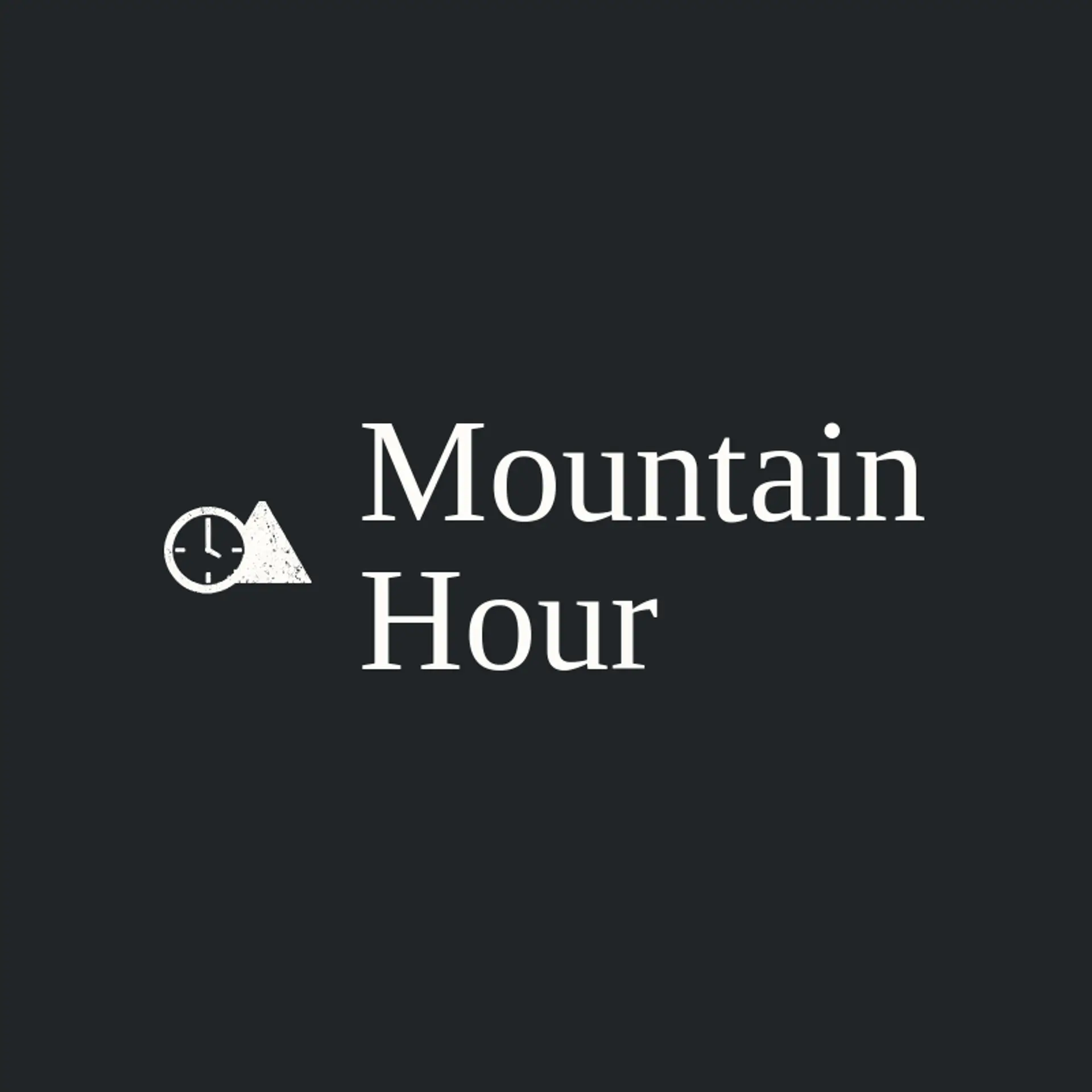 Mountain Hour logo for clock