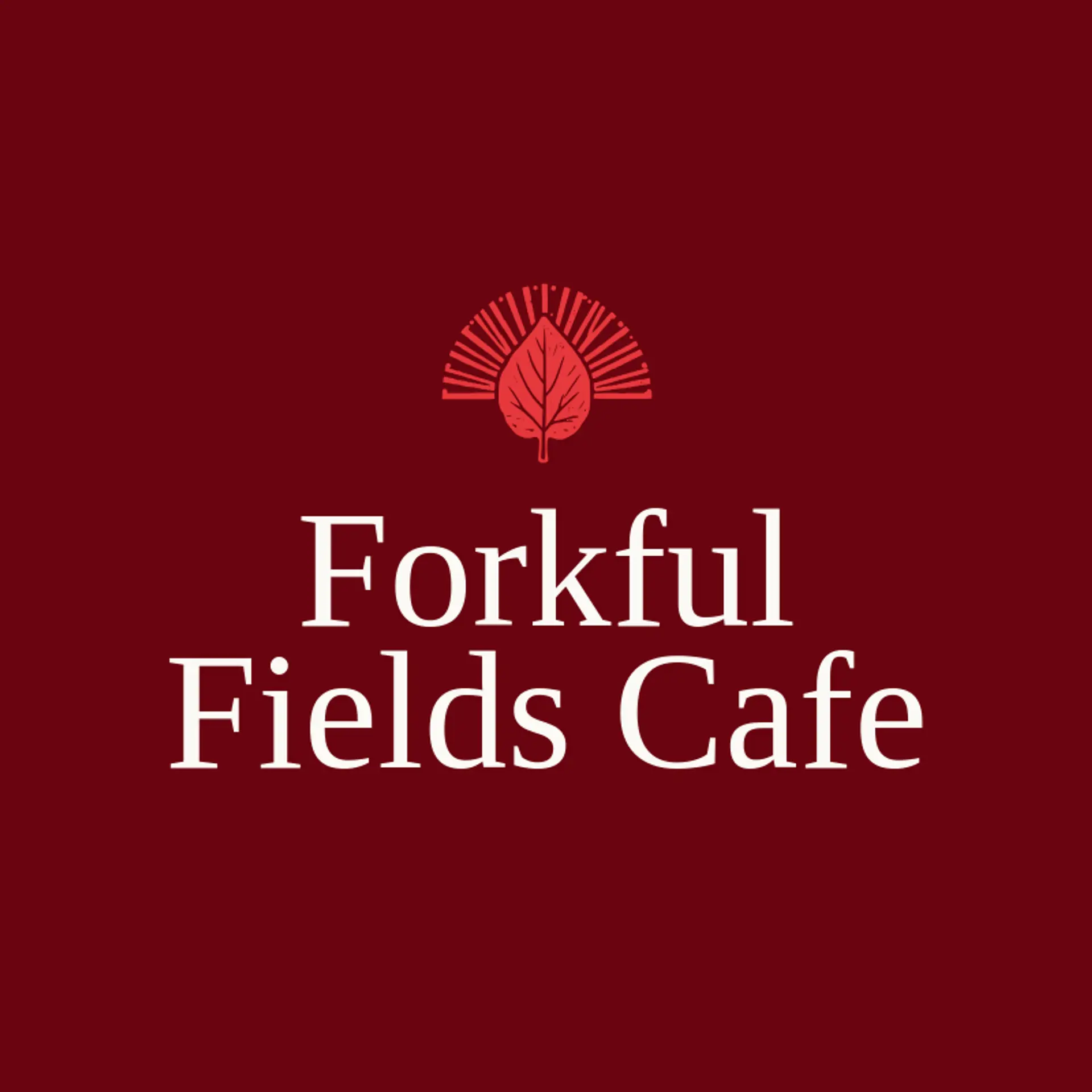 Forkful Fields Cafe logo for vegetarian