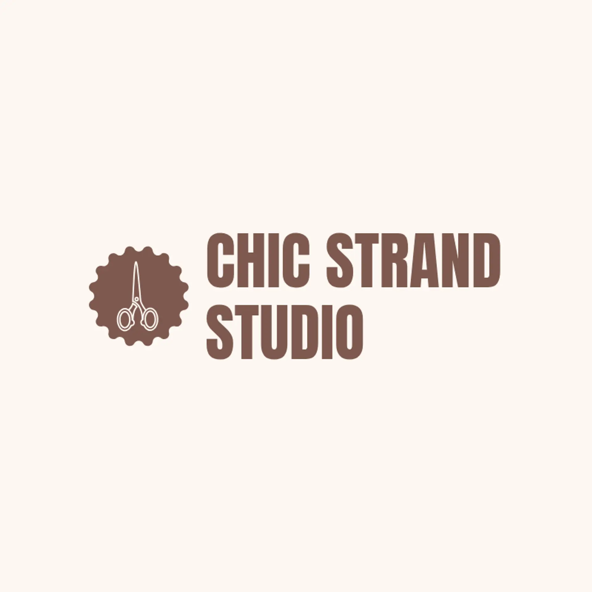 Chic Strand Studio logo for hair salon