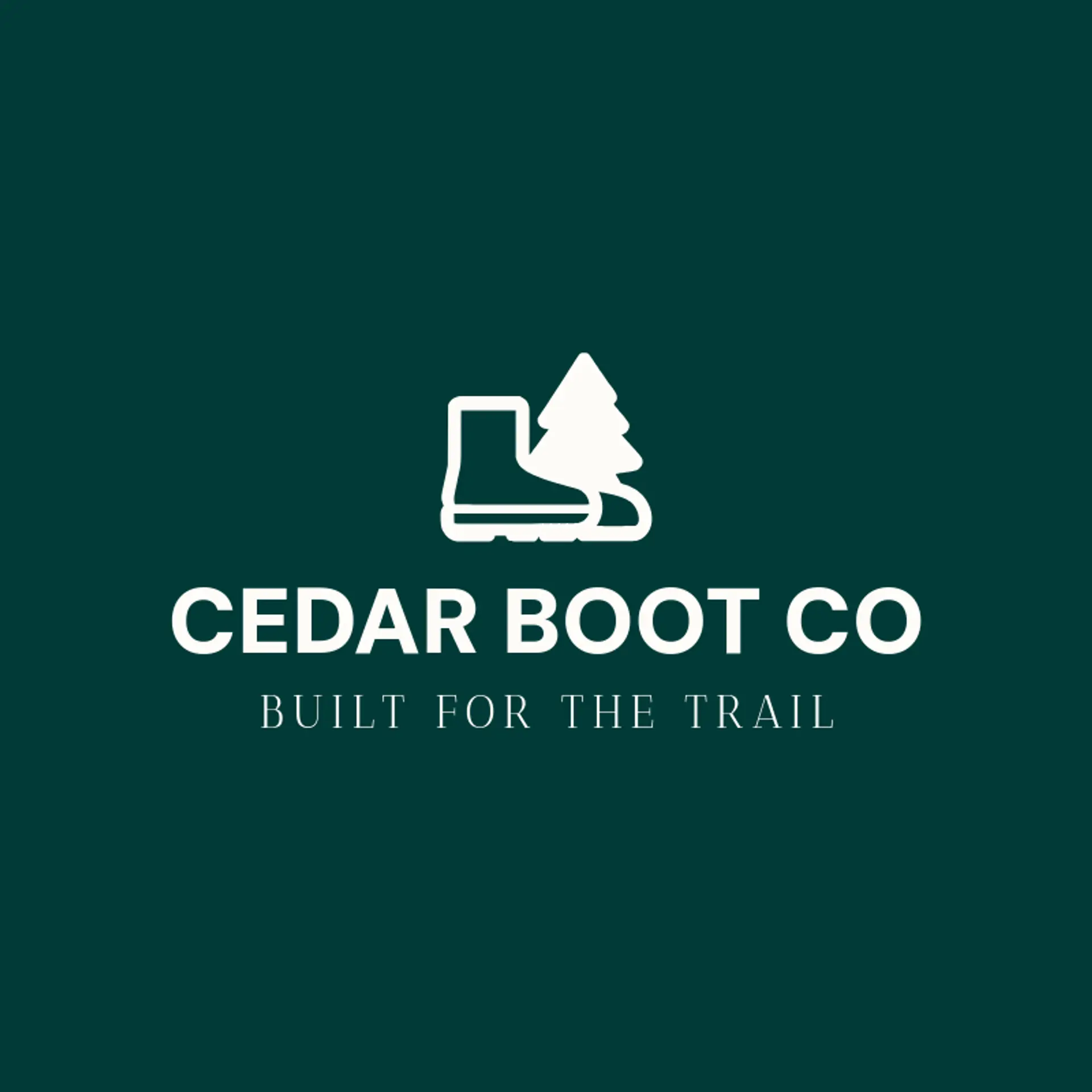 Cedar Boot Co logo for shoes