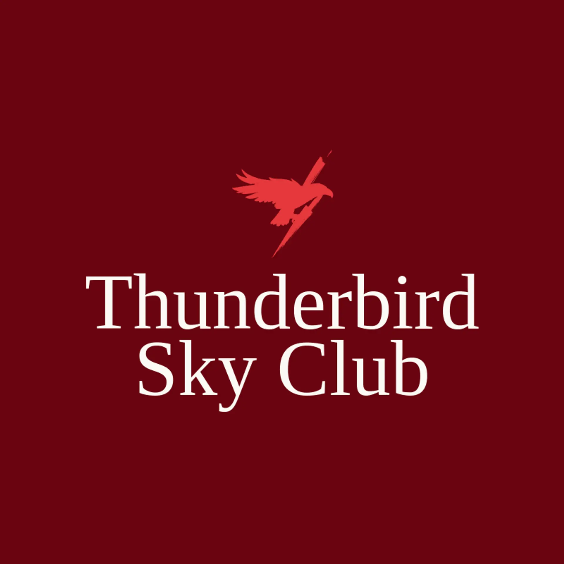 Thunderbird Sky Club logo for Zeus
