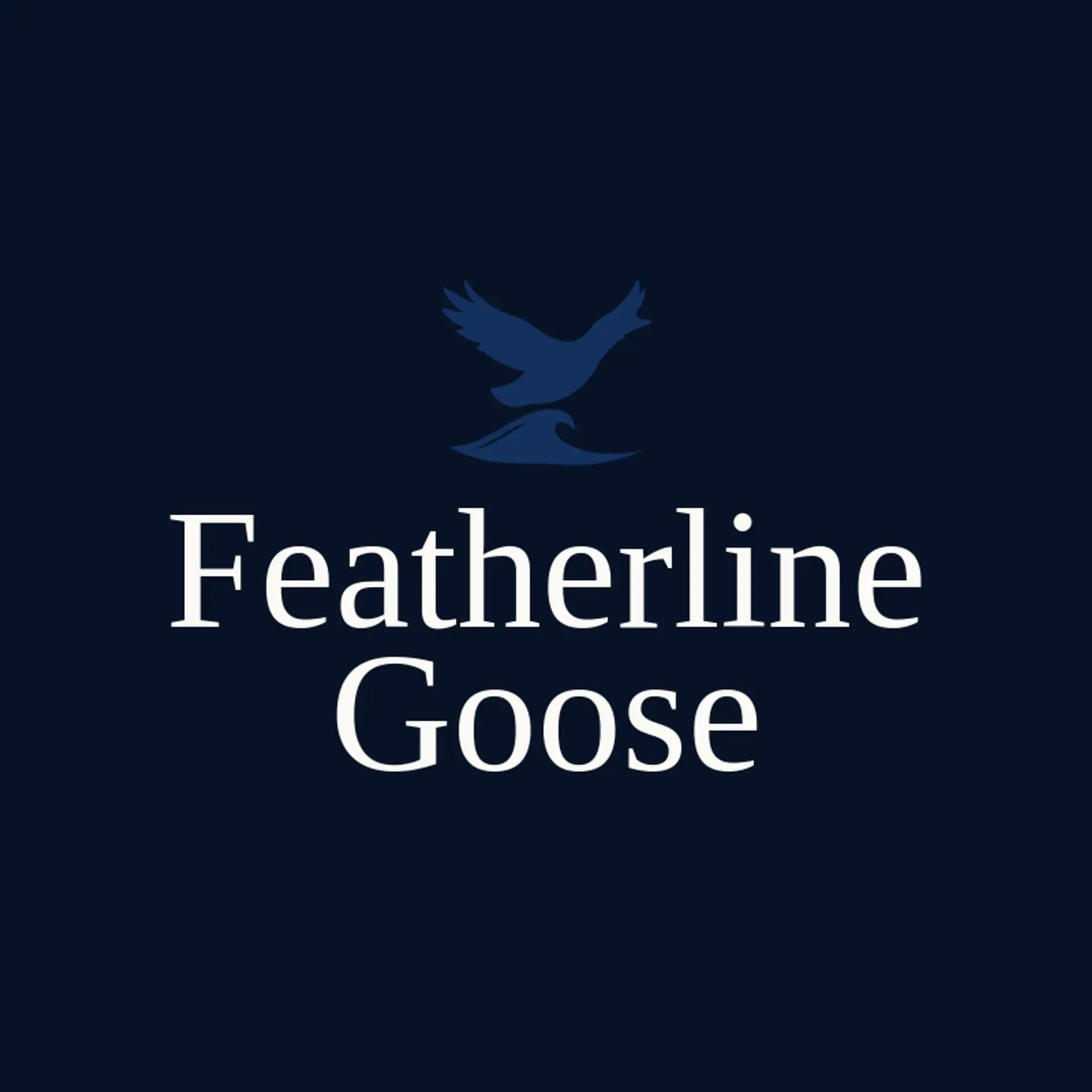 Featherline Goose logo for goose