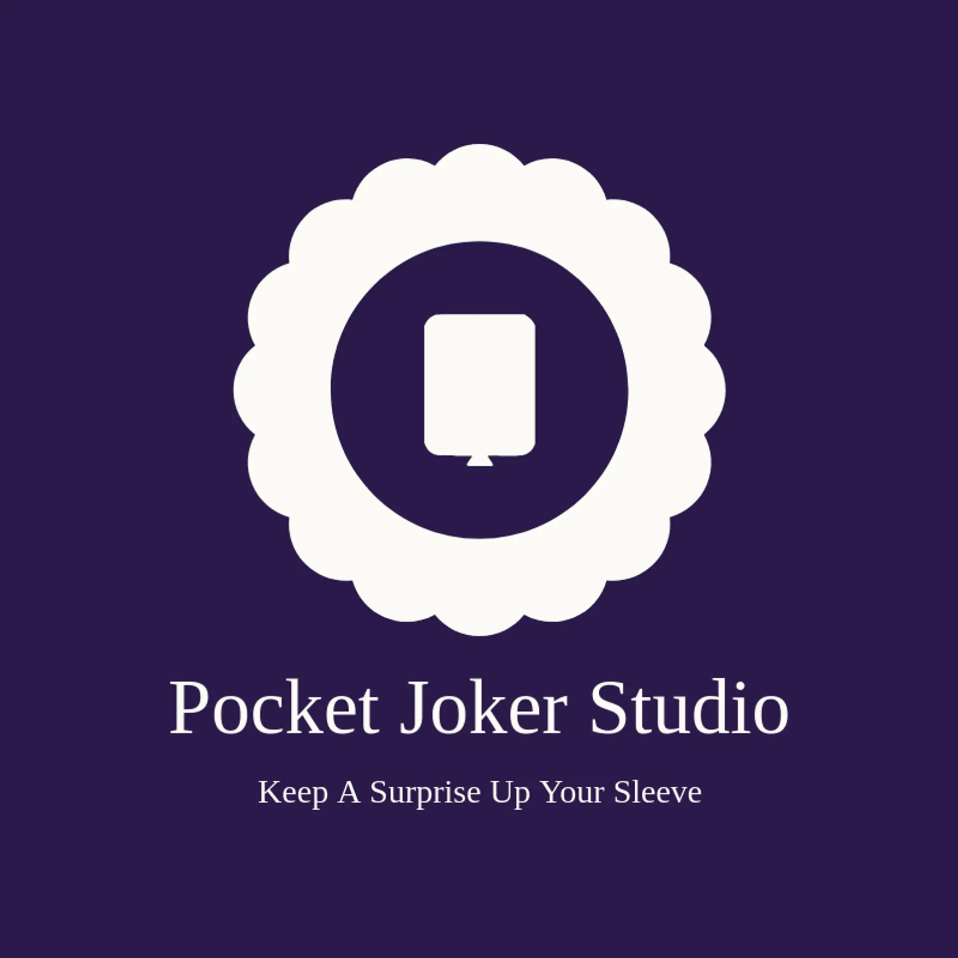 Pocket Joker Studio logo for playing cards