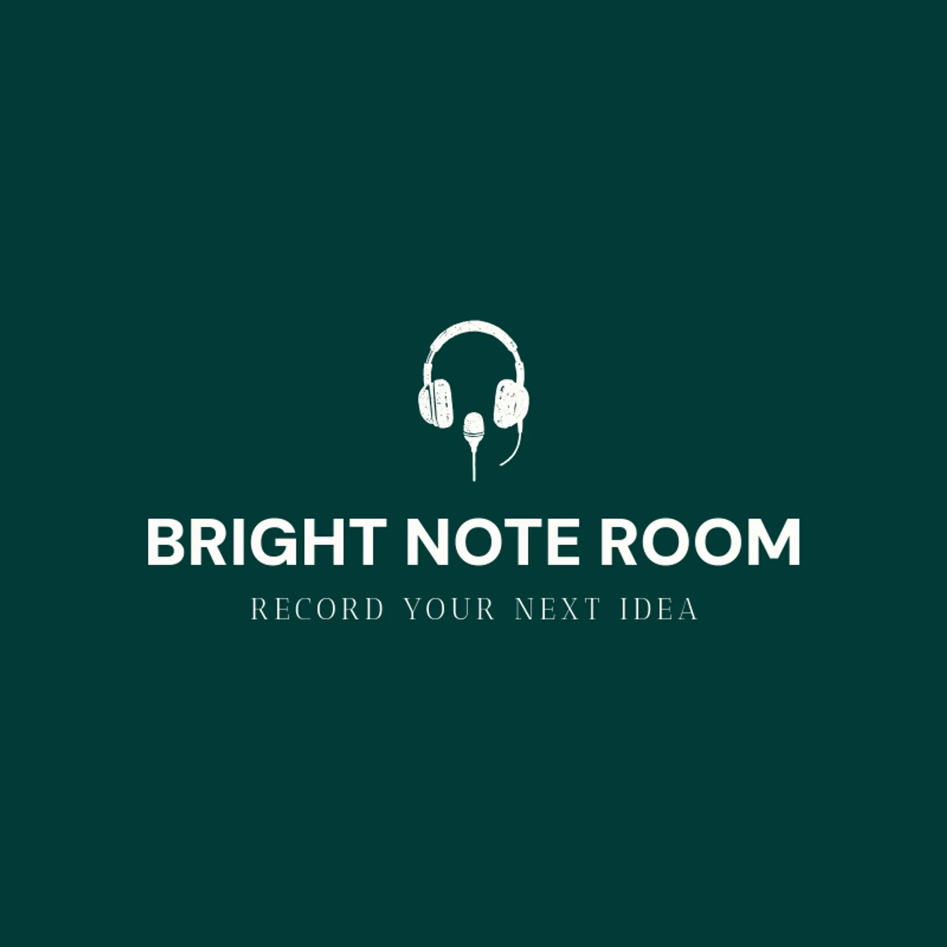 Bright Note Room logo for microphone