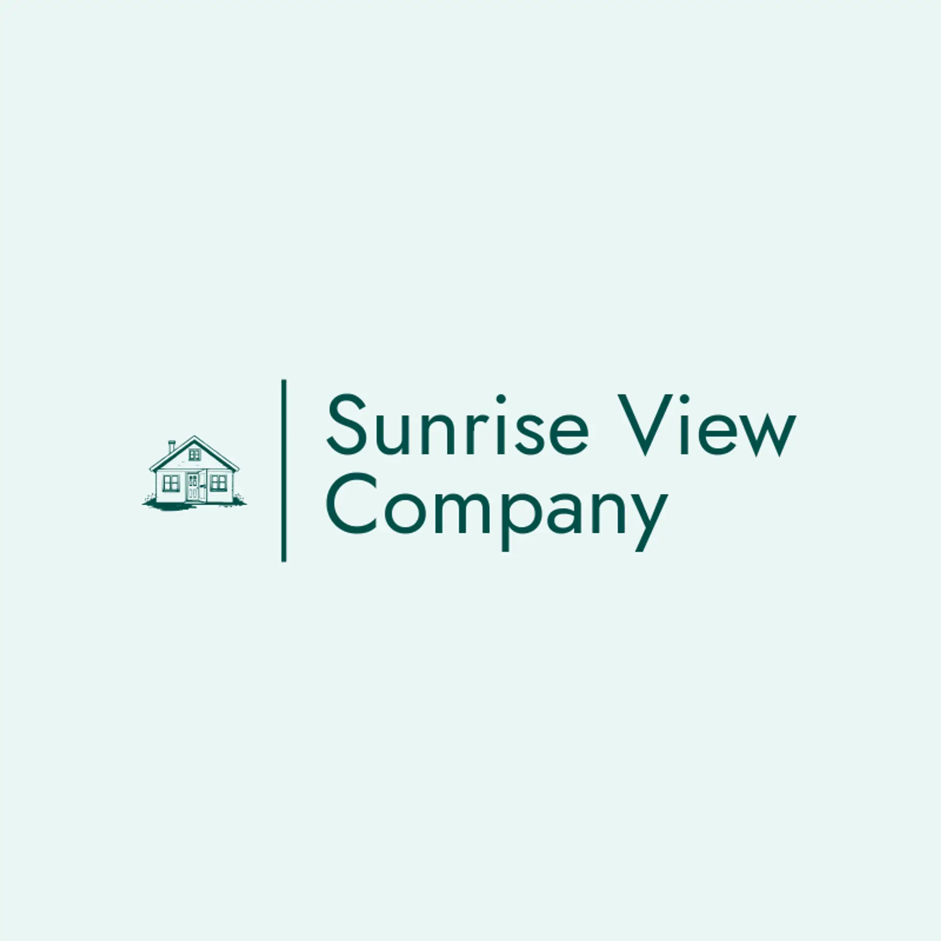 Sunrise View Company logo for window