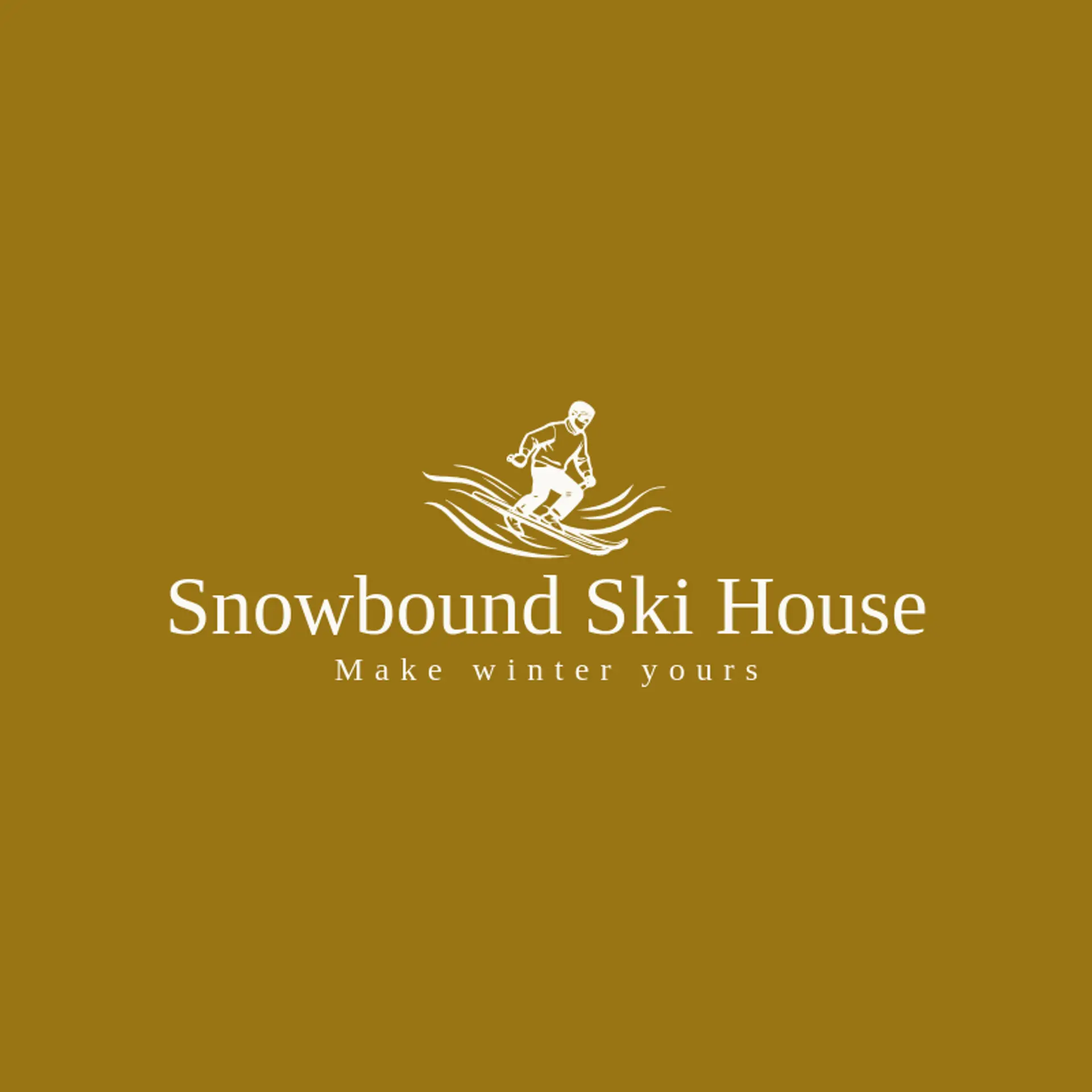 Snowbound Ski House logo for skiing