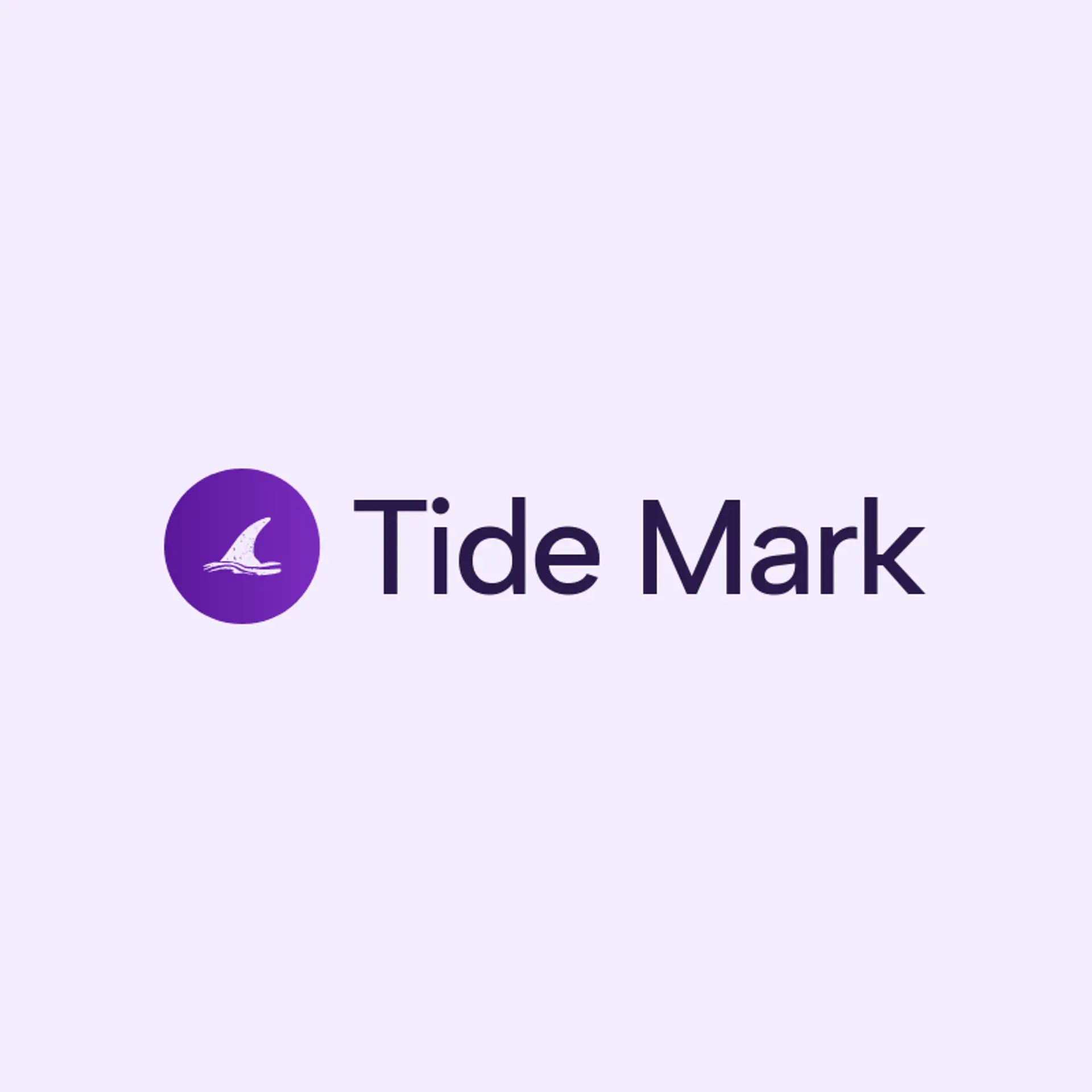 Tide Mark logo for shark