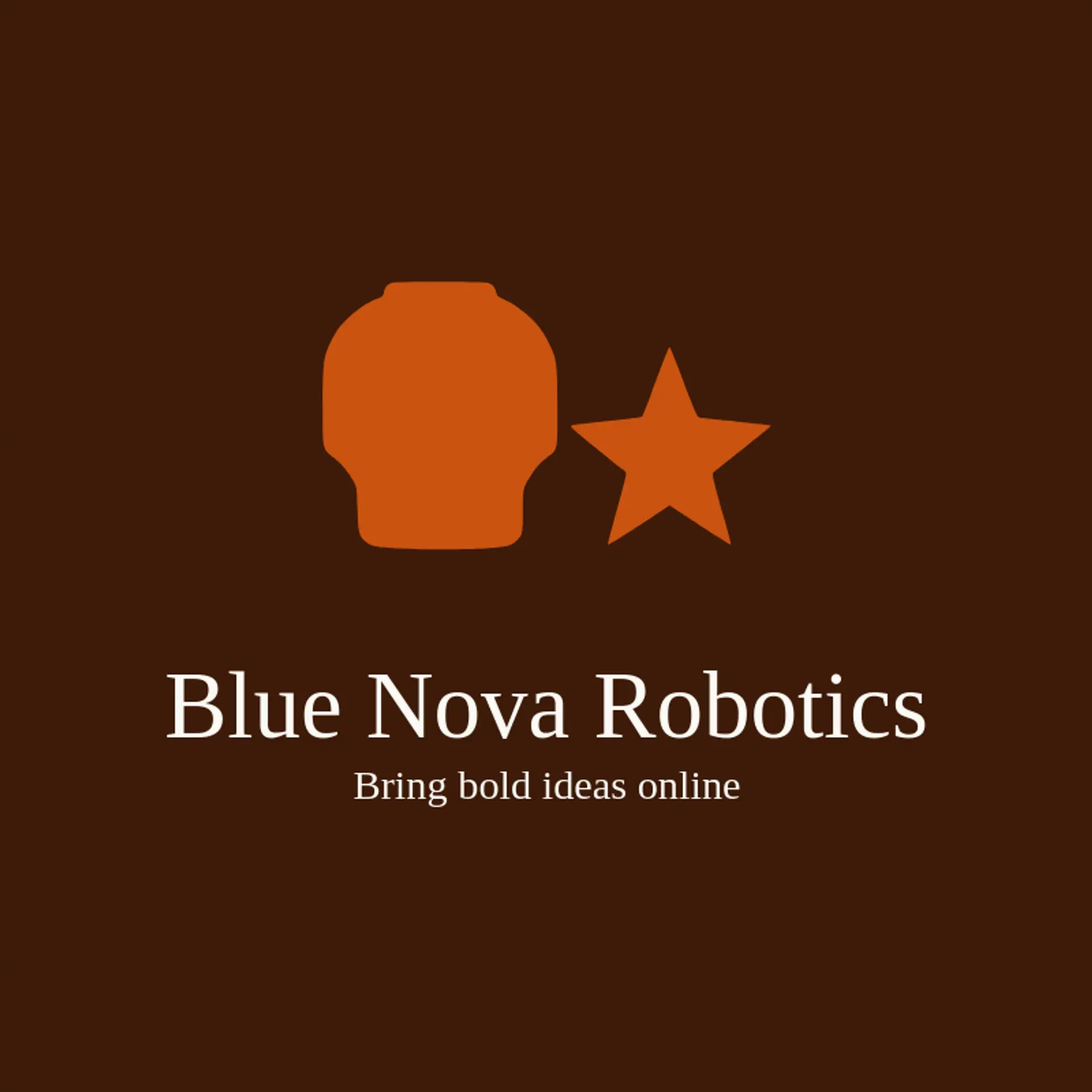 Blue Nova Robotics logo for droid