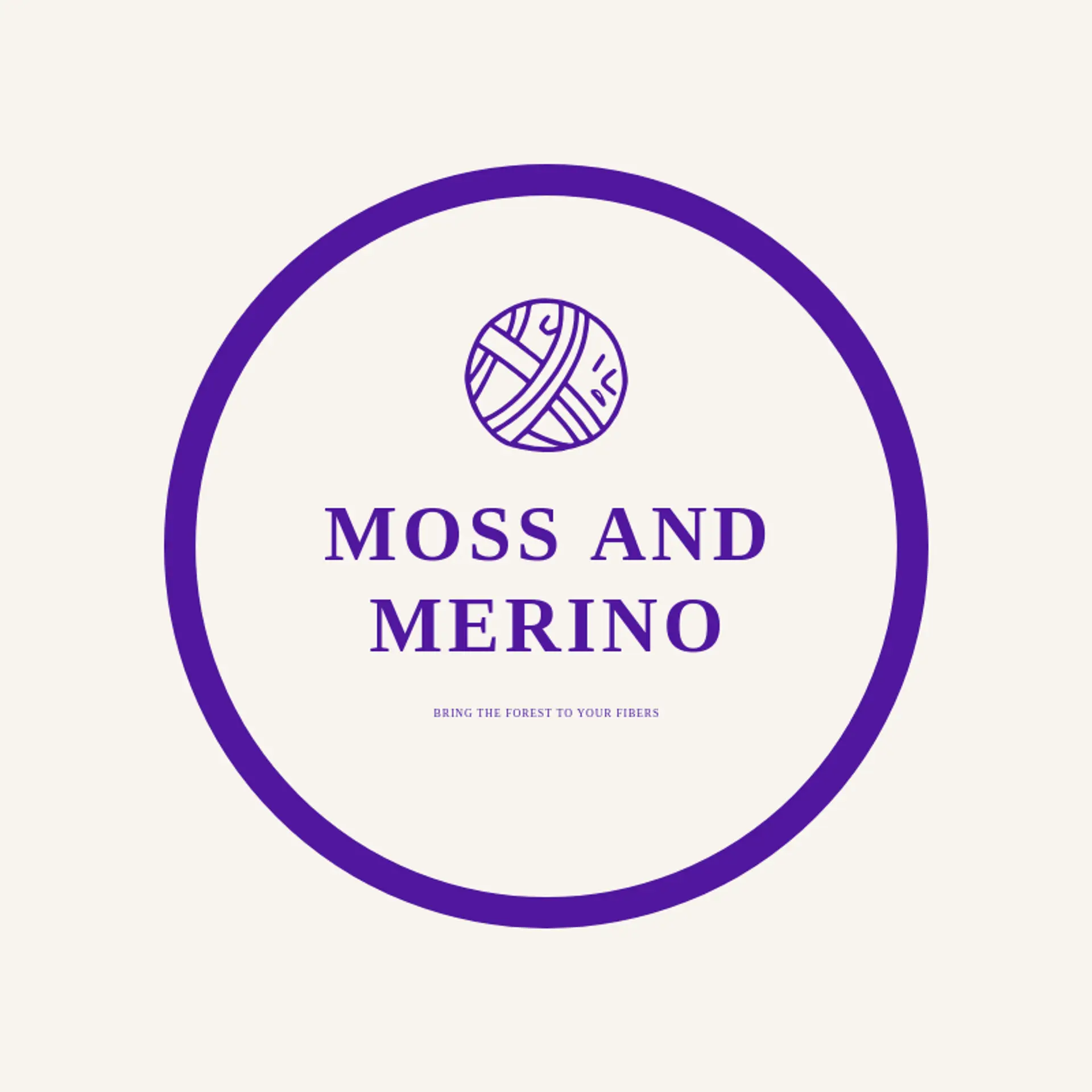 Moss and Merino logo for yarn