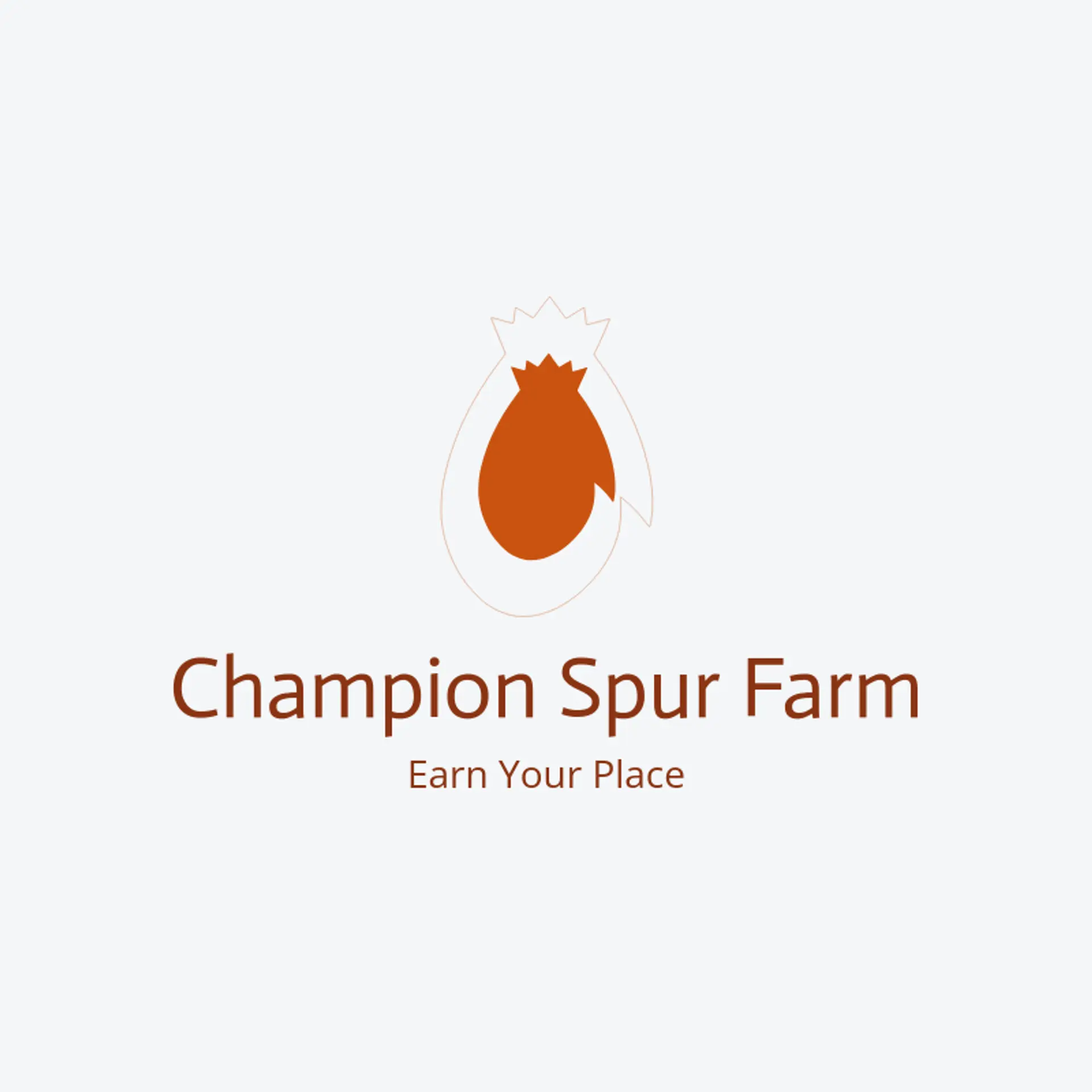 Champion Spur Farm logo for gamefowl