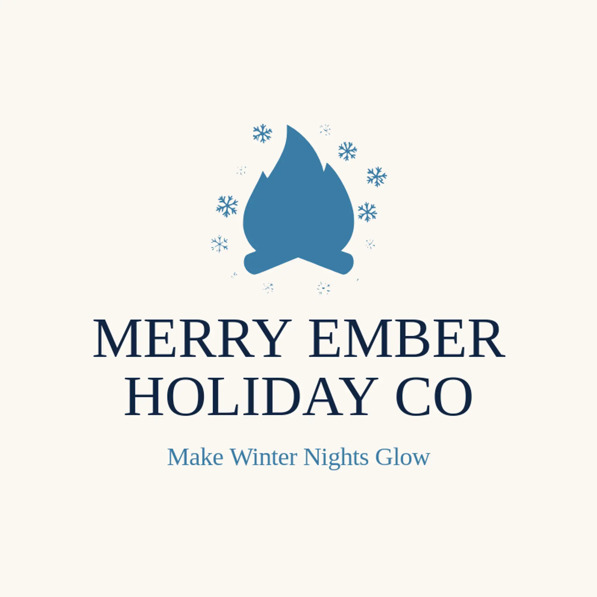 Merry Ember Holiday Co logo for campfire