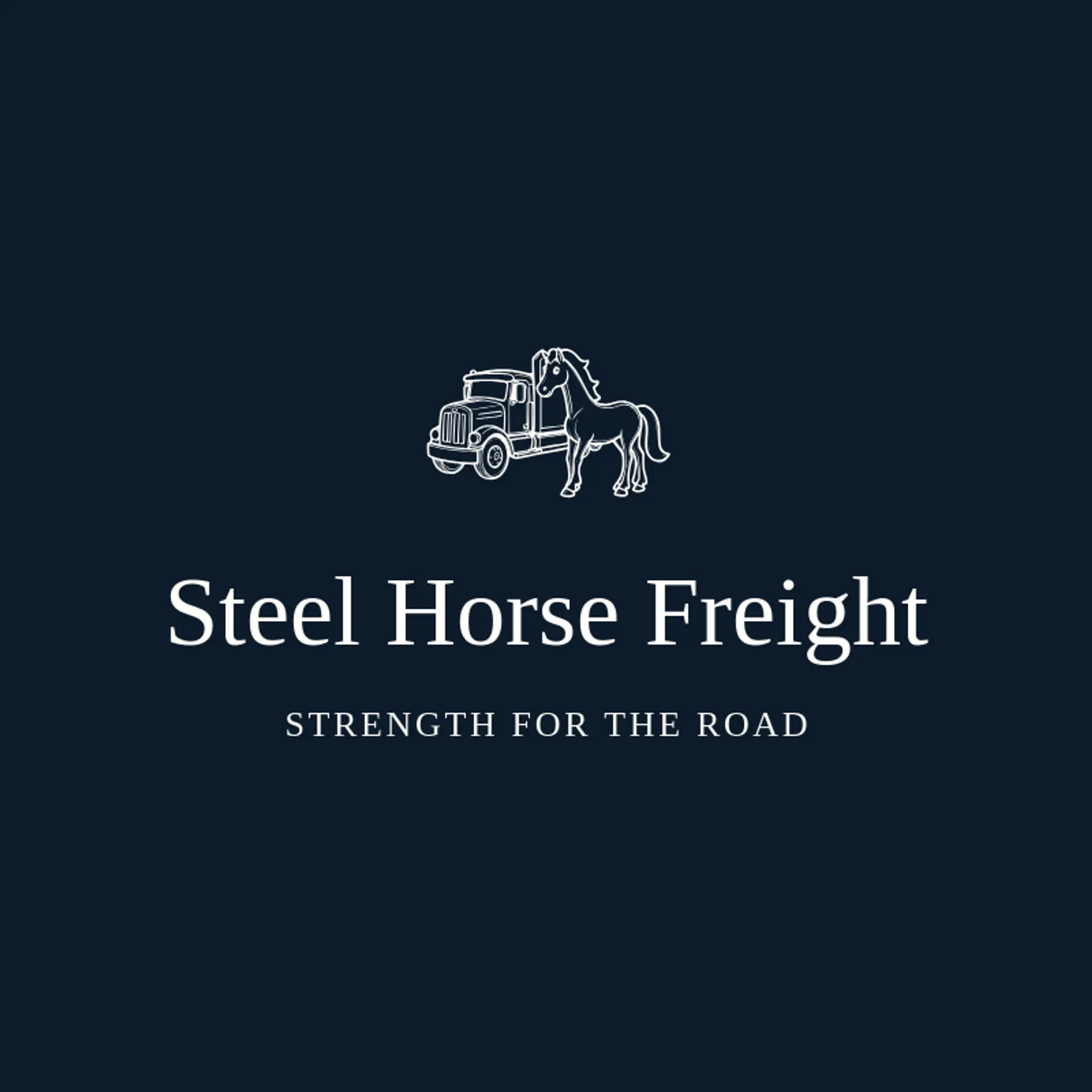 Steel Horse Freight logo for trucking company