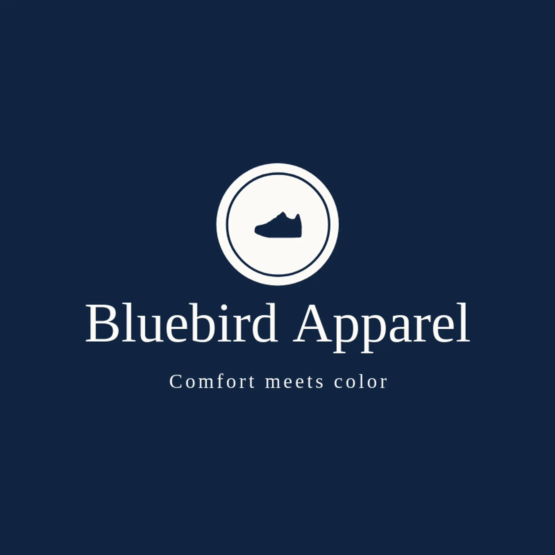 Bluebird Apparel logo for clothing store