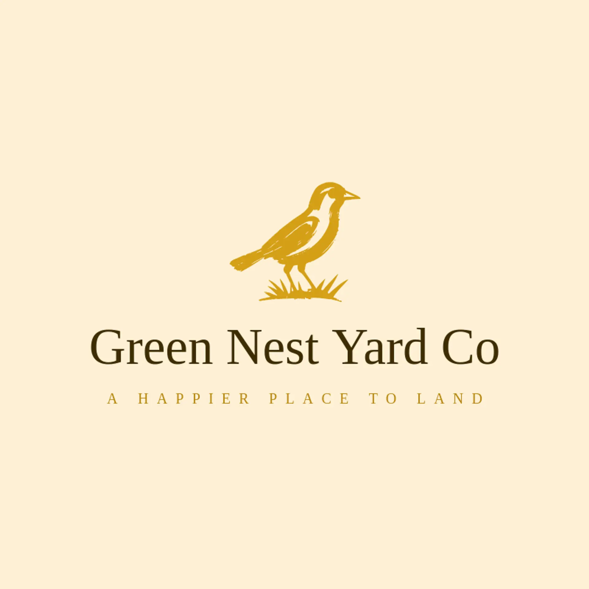 Green Nest Yard Co logo for grass