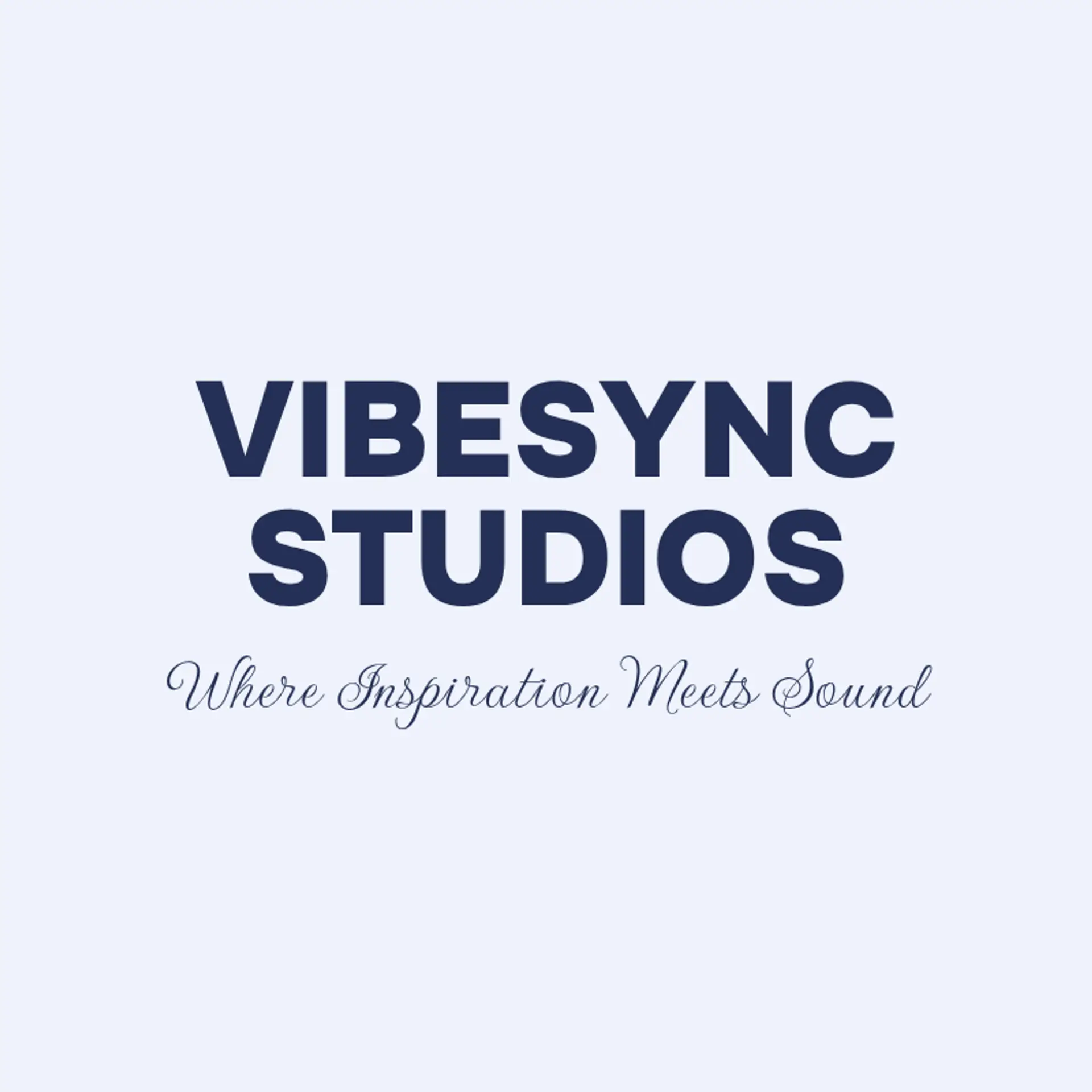 VibeSync Studios logo for music