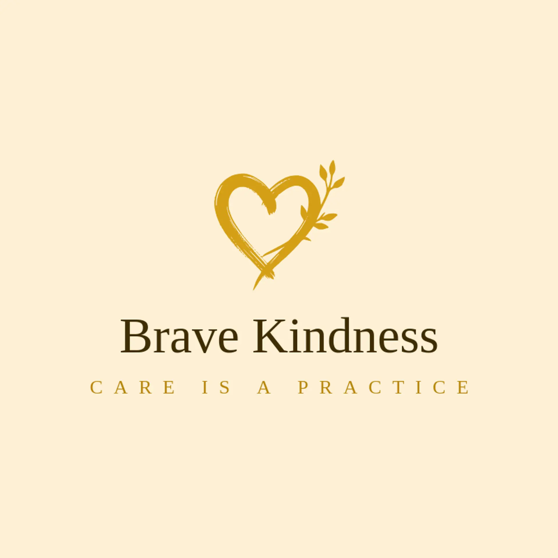 Brave Kindness logo for wellness