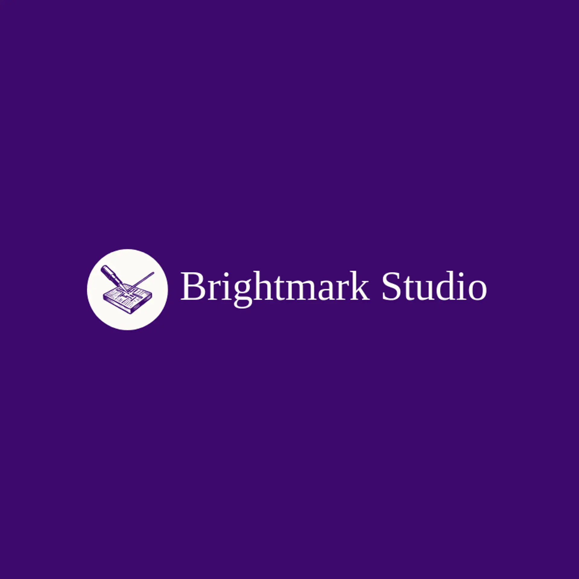 Brightmark Studio logo for laser engraving