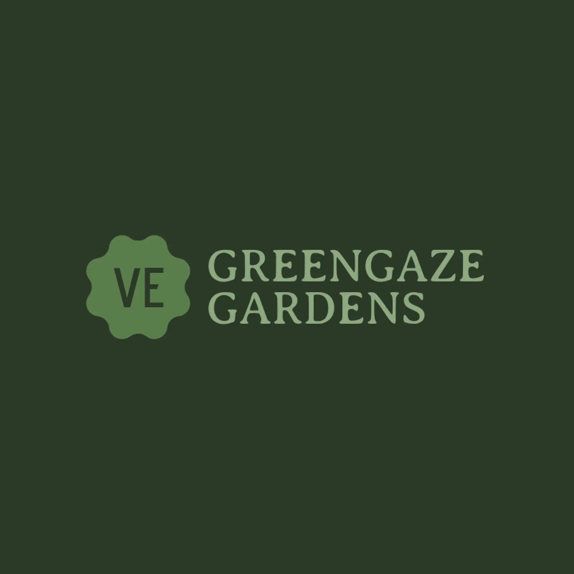 GreenGaze Gardens logo for cool landscaping