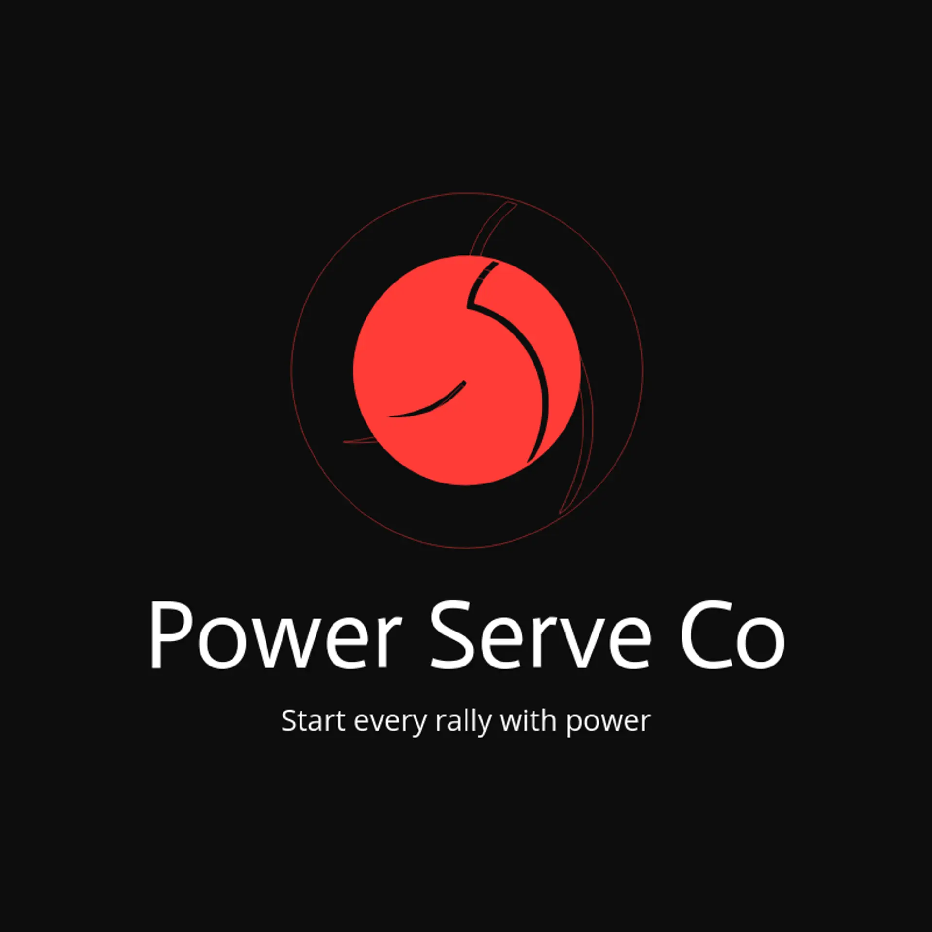 Power Serve Co logo for volleyball