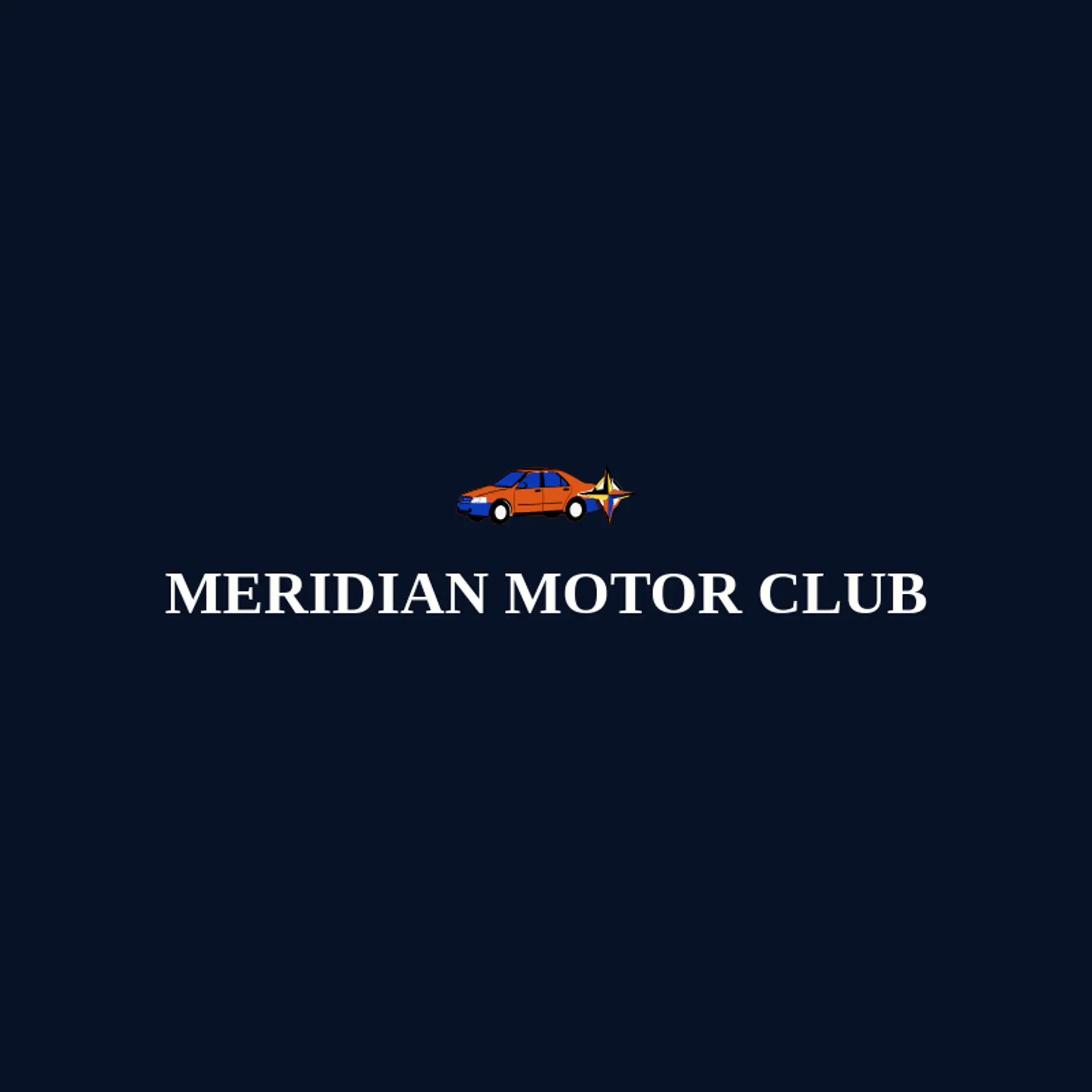 Meridian Motor Club logo for sedan