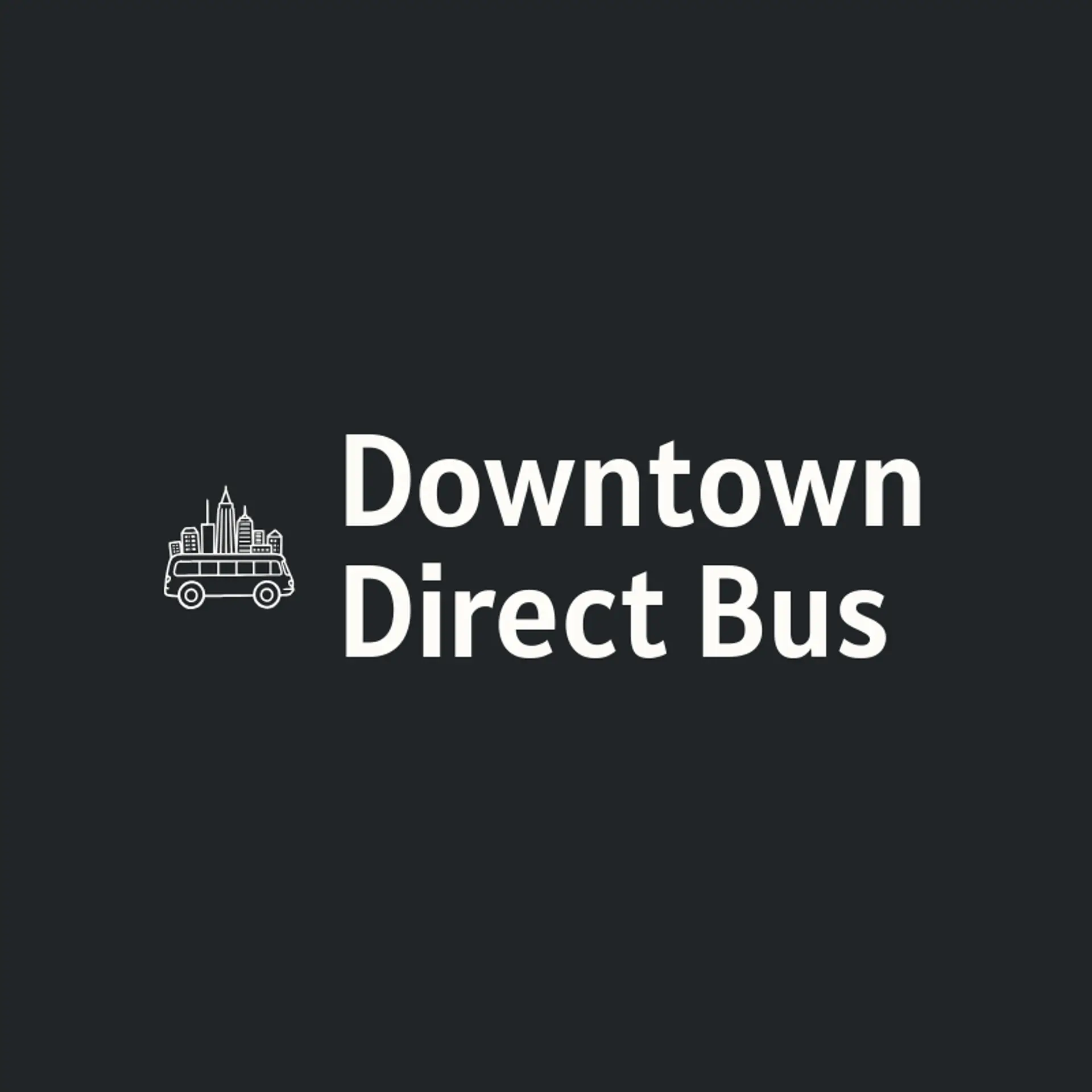 Downtown Direct Bus logo for bus