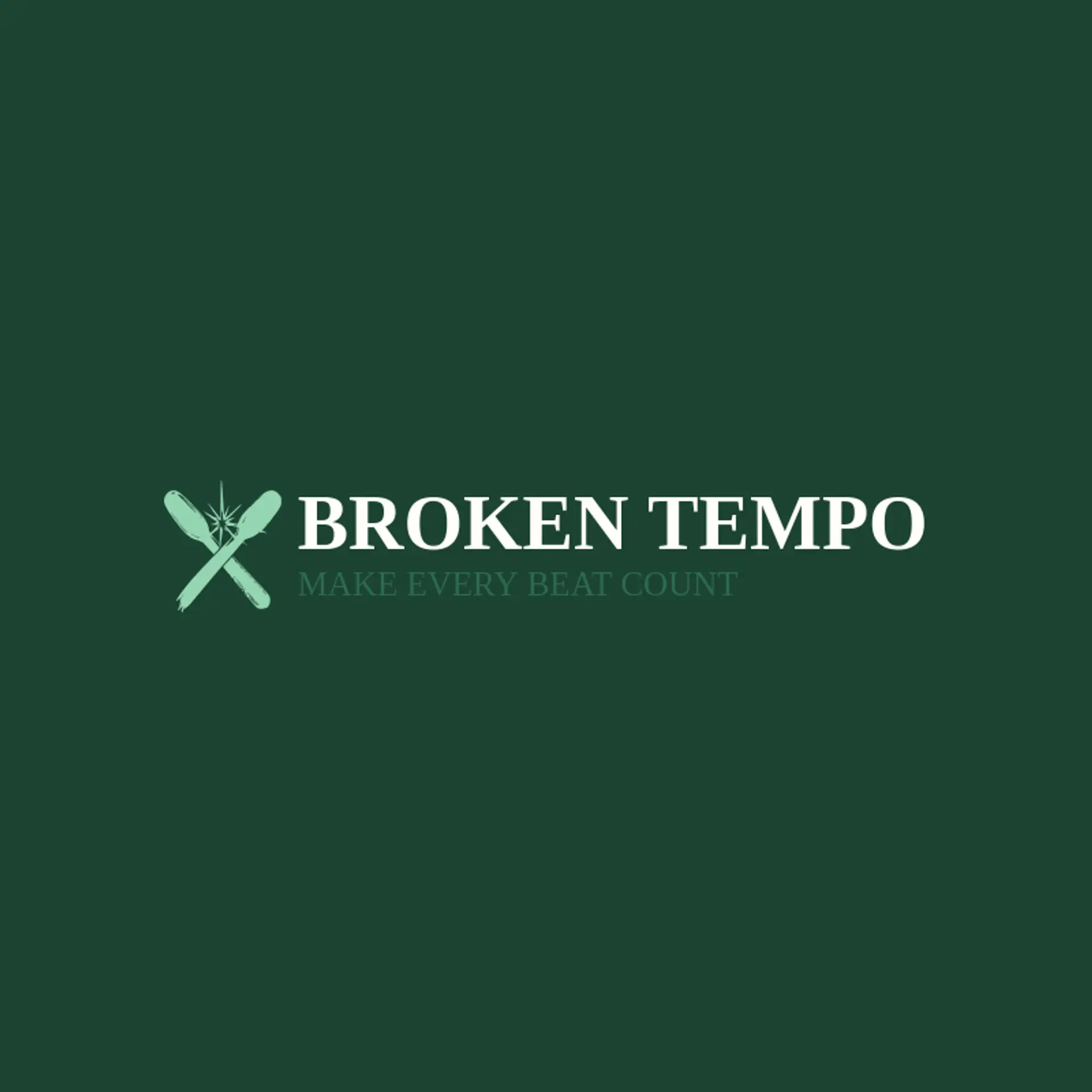 Broken Tempo logo for rock and roll