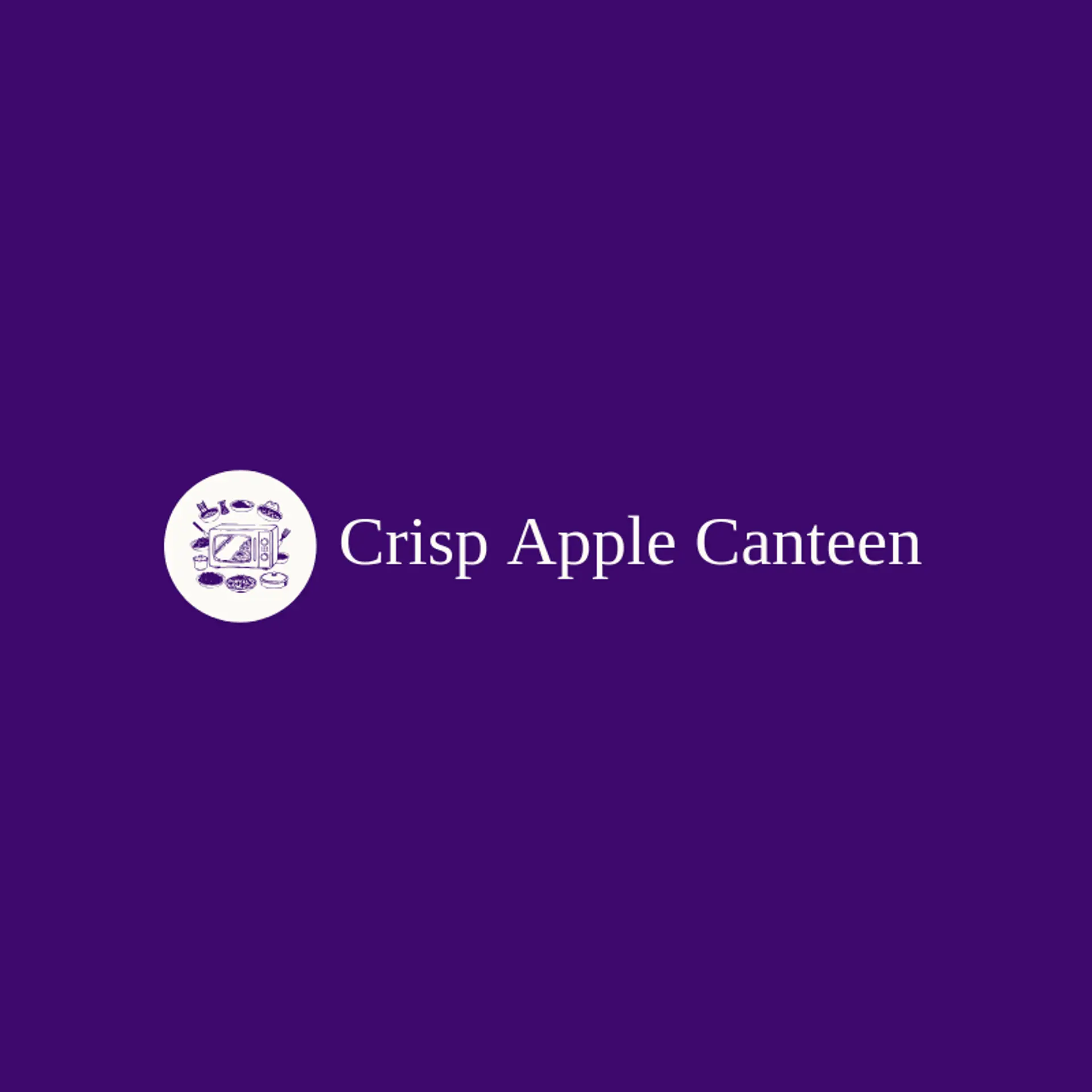 Crisp Apple Canteen logo for dish