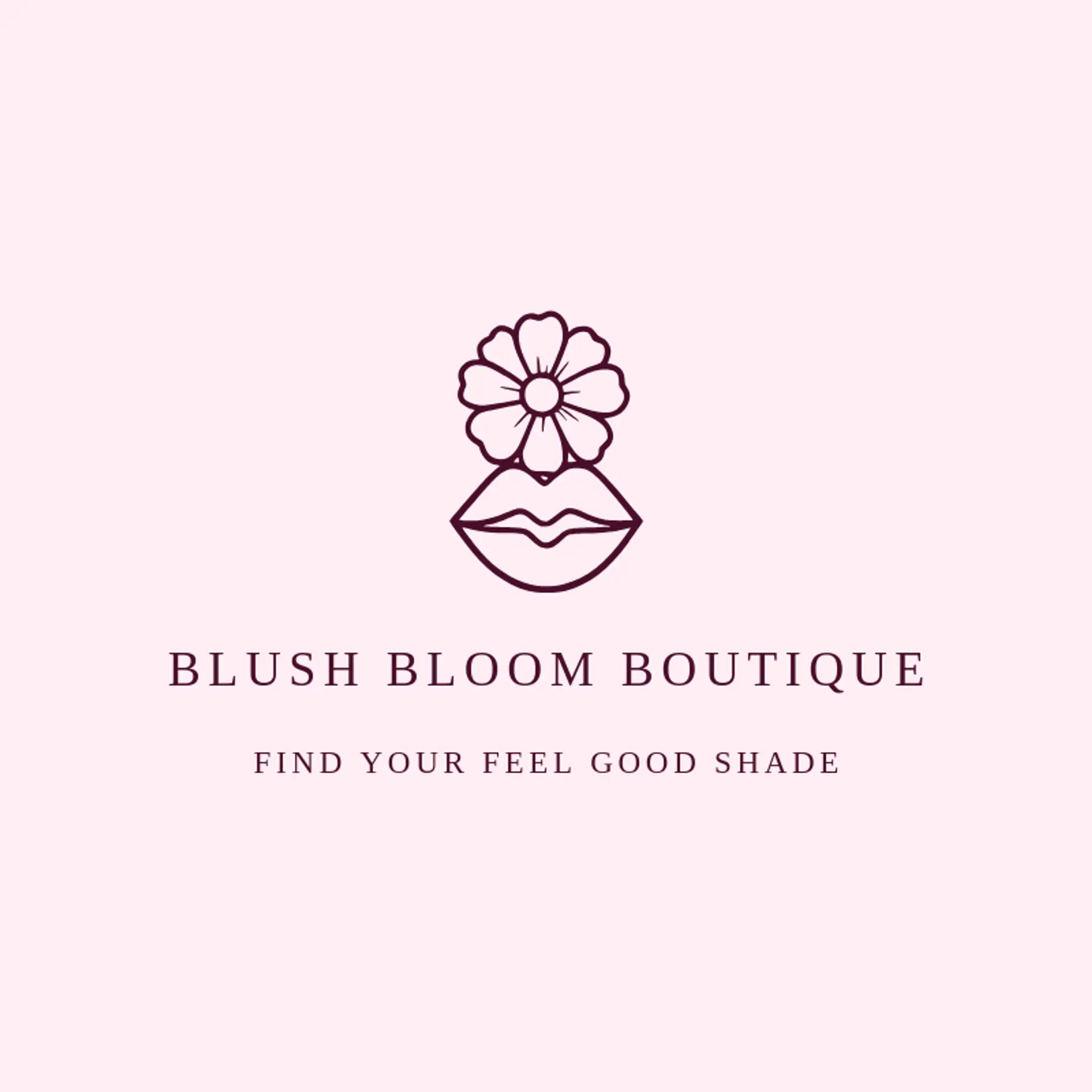 Blush Bloom Boutique logo for lips