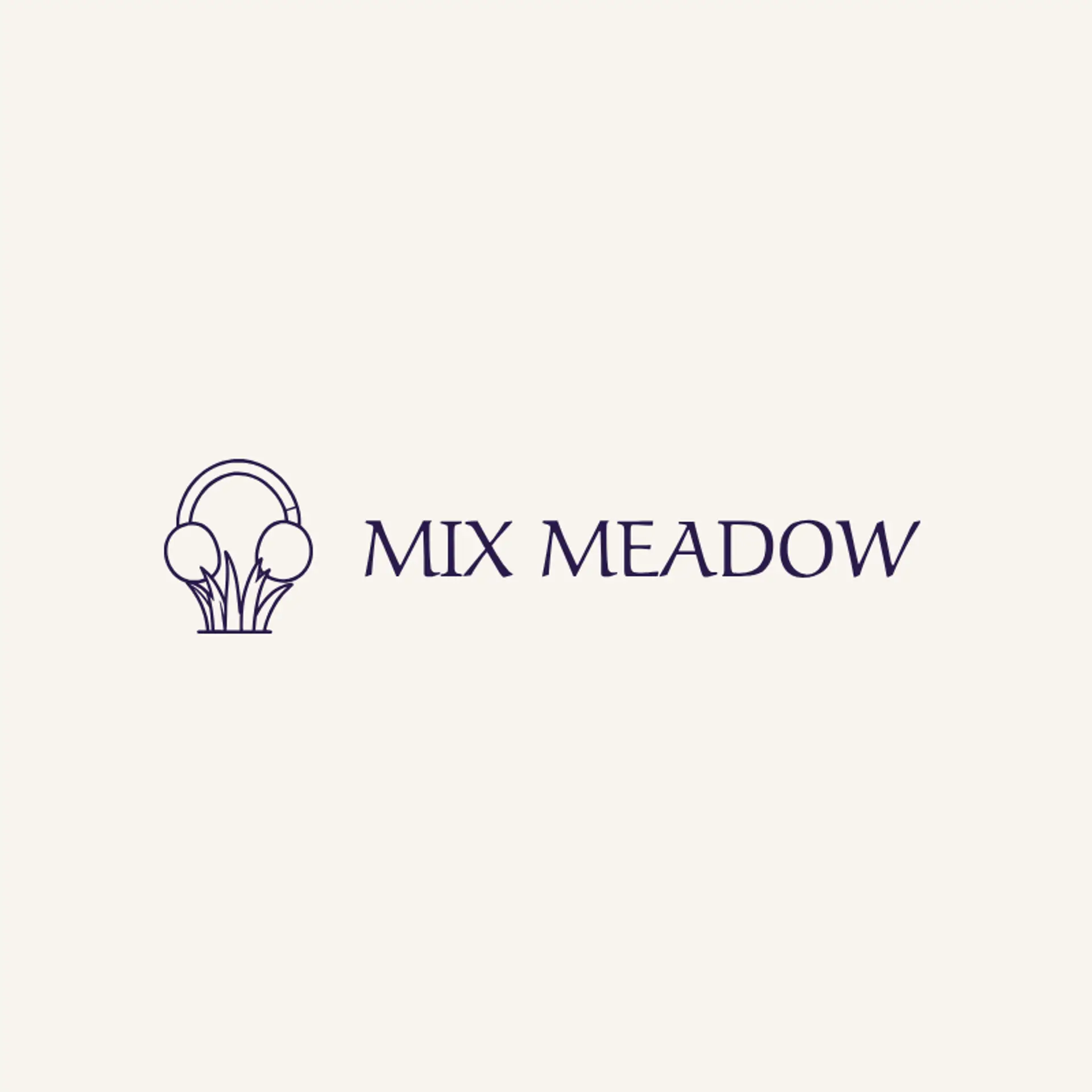 Mix Meadow logo for headphones