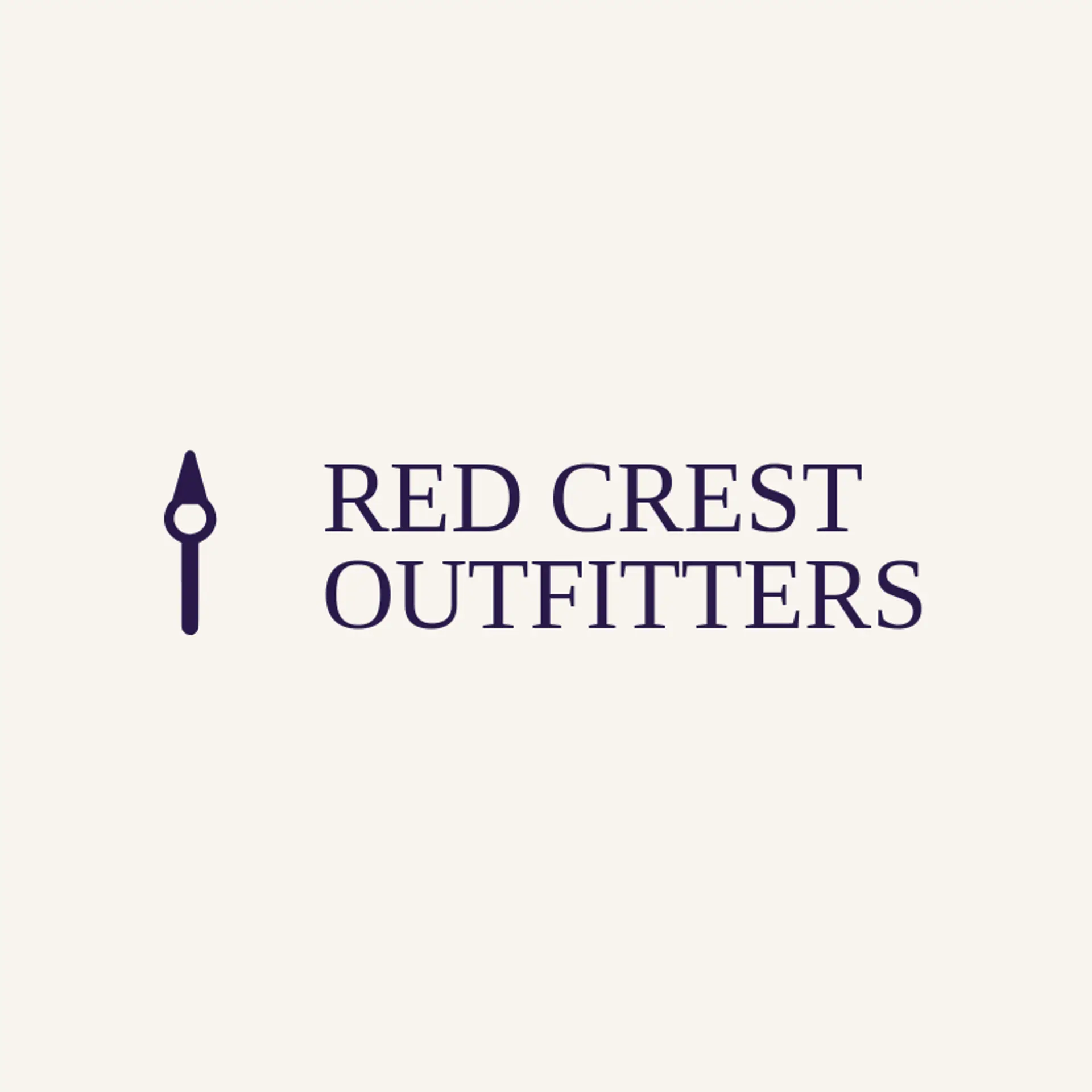 Red Crest Outfitters logo for spear
