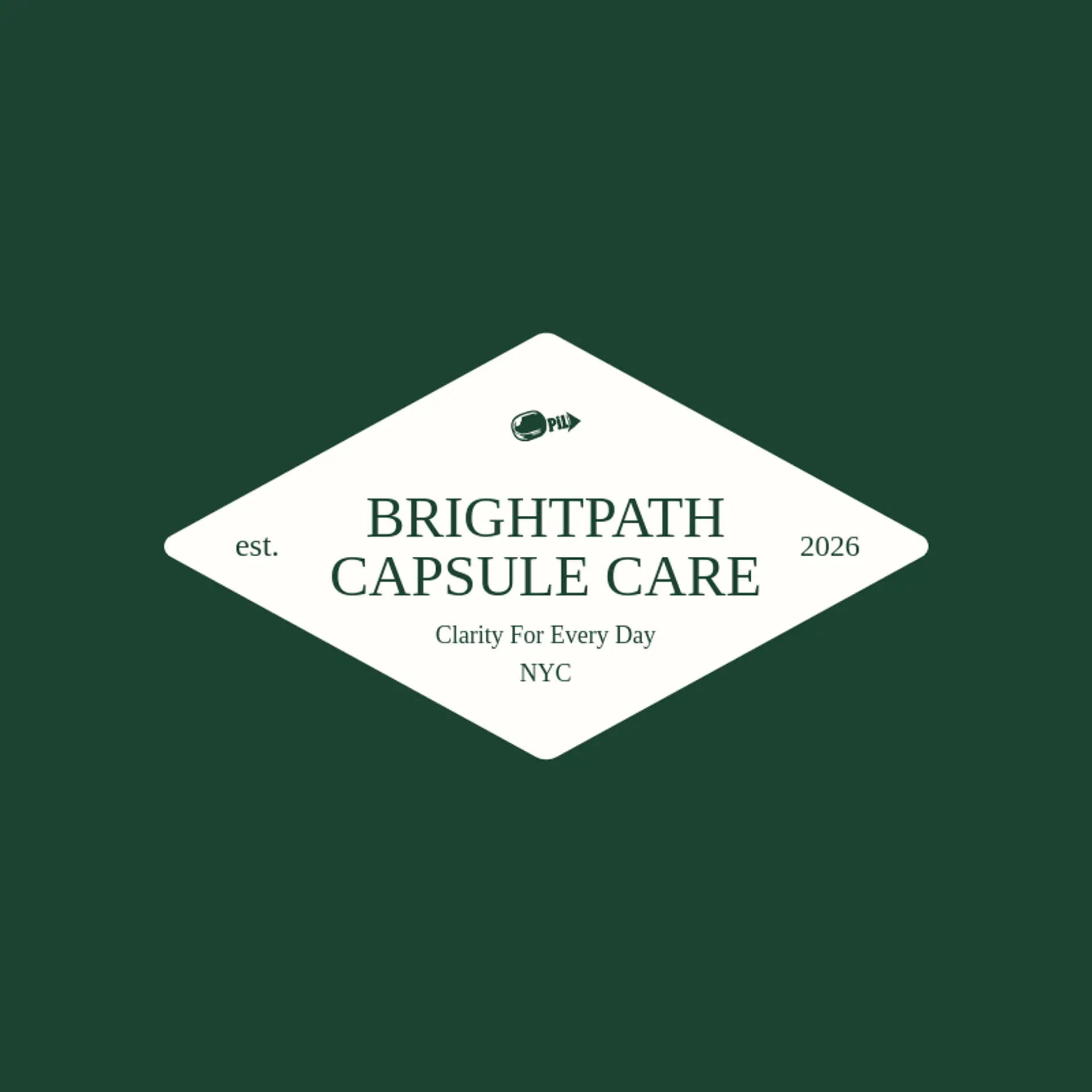 Brightpath Capsule Care logo for pill