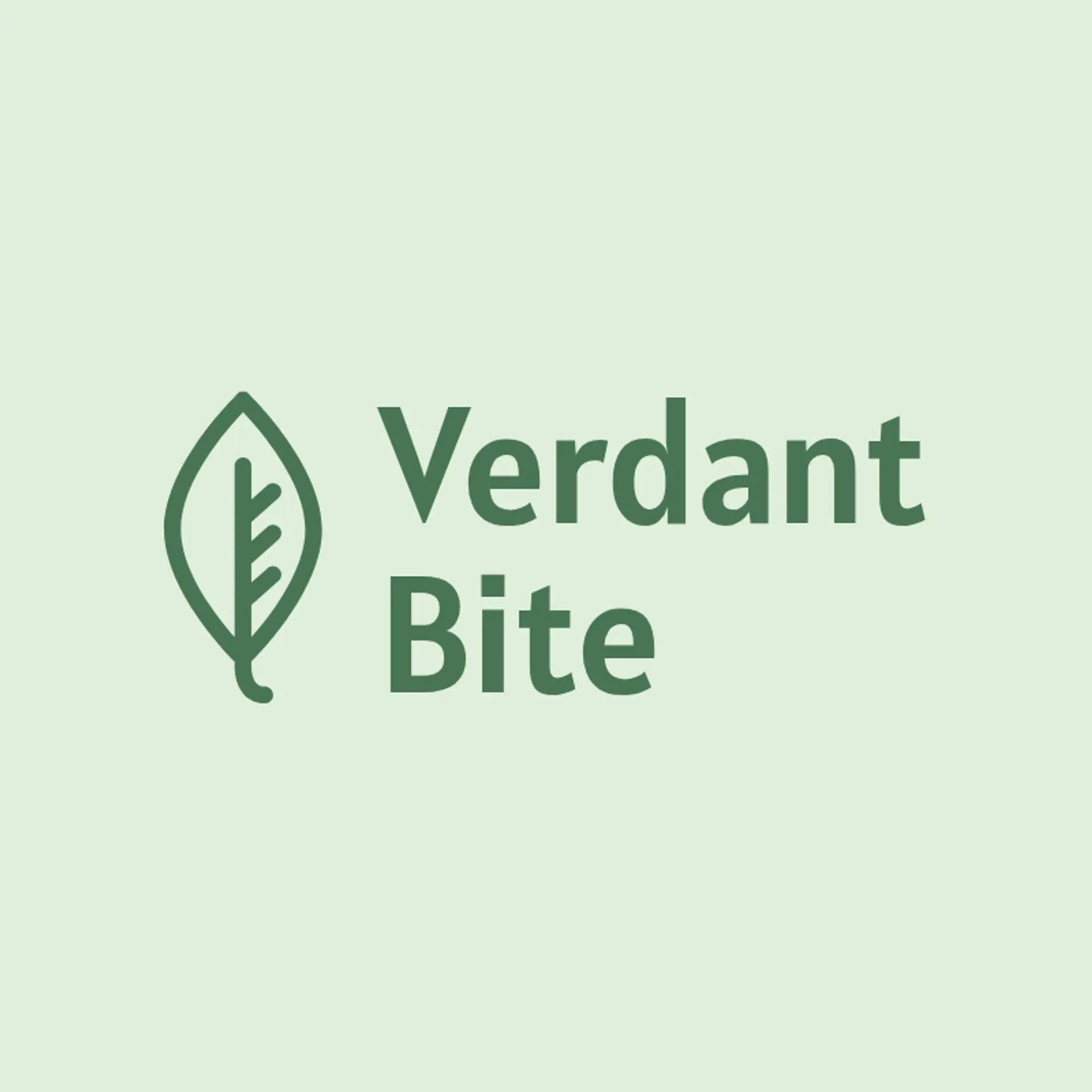 GreenBite Haven logo for garden restaurant