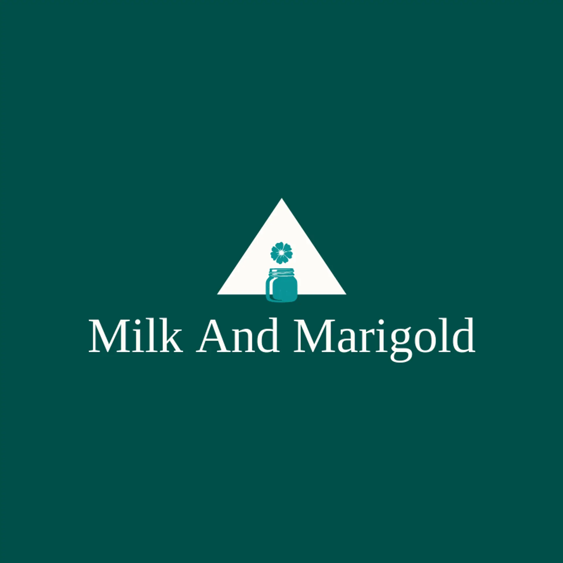 Milk and Marigold logo for cosmetics