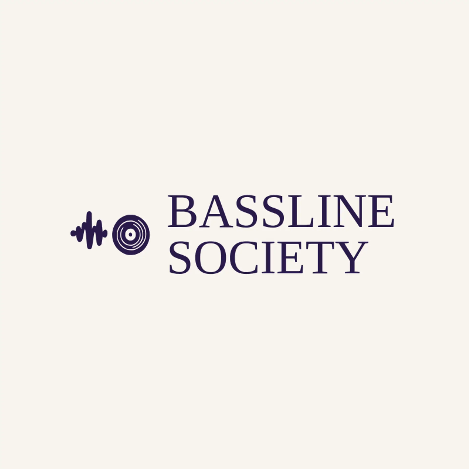 Bassline Society logo for sound wave