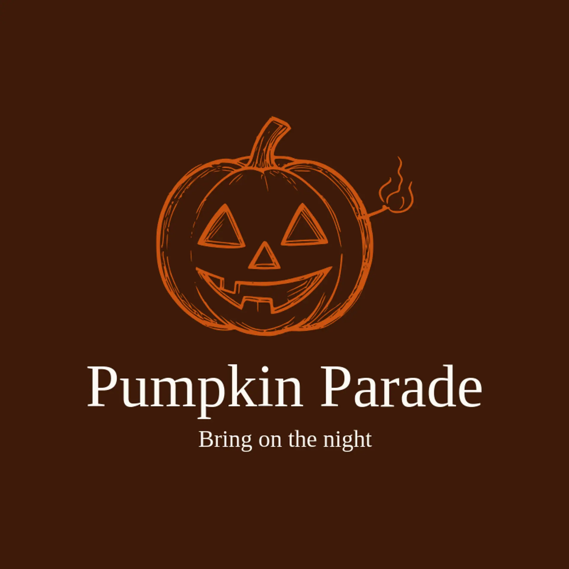 Pumpkin Parade logo for spooky