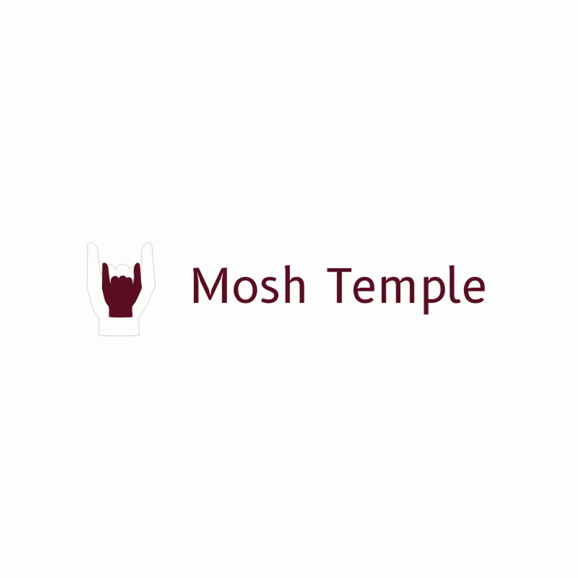 Mosh Temple logo for death metal