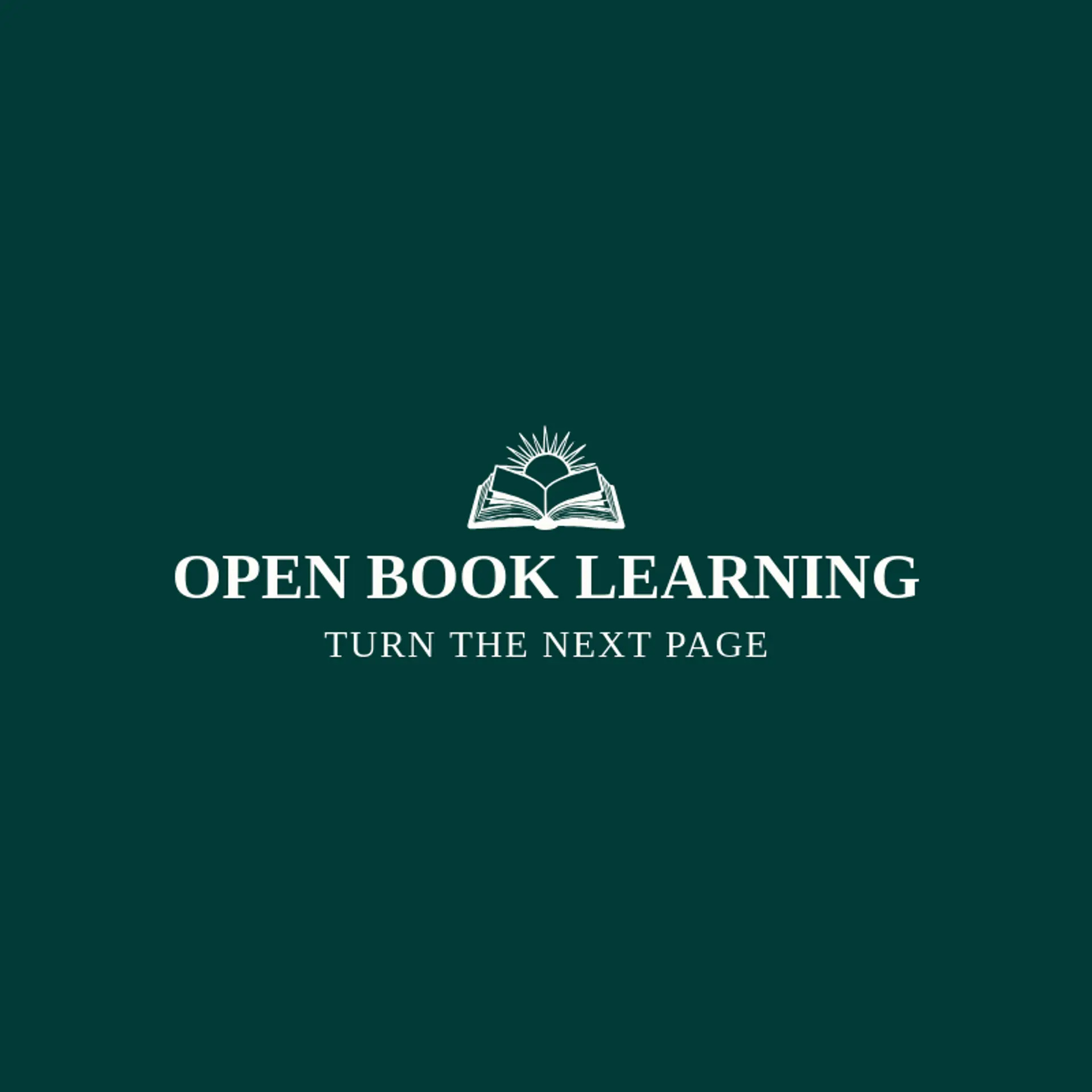 Open Book Learning logo for class