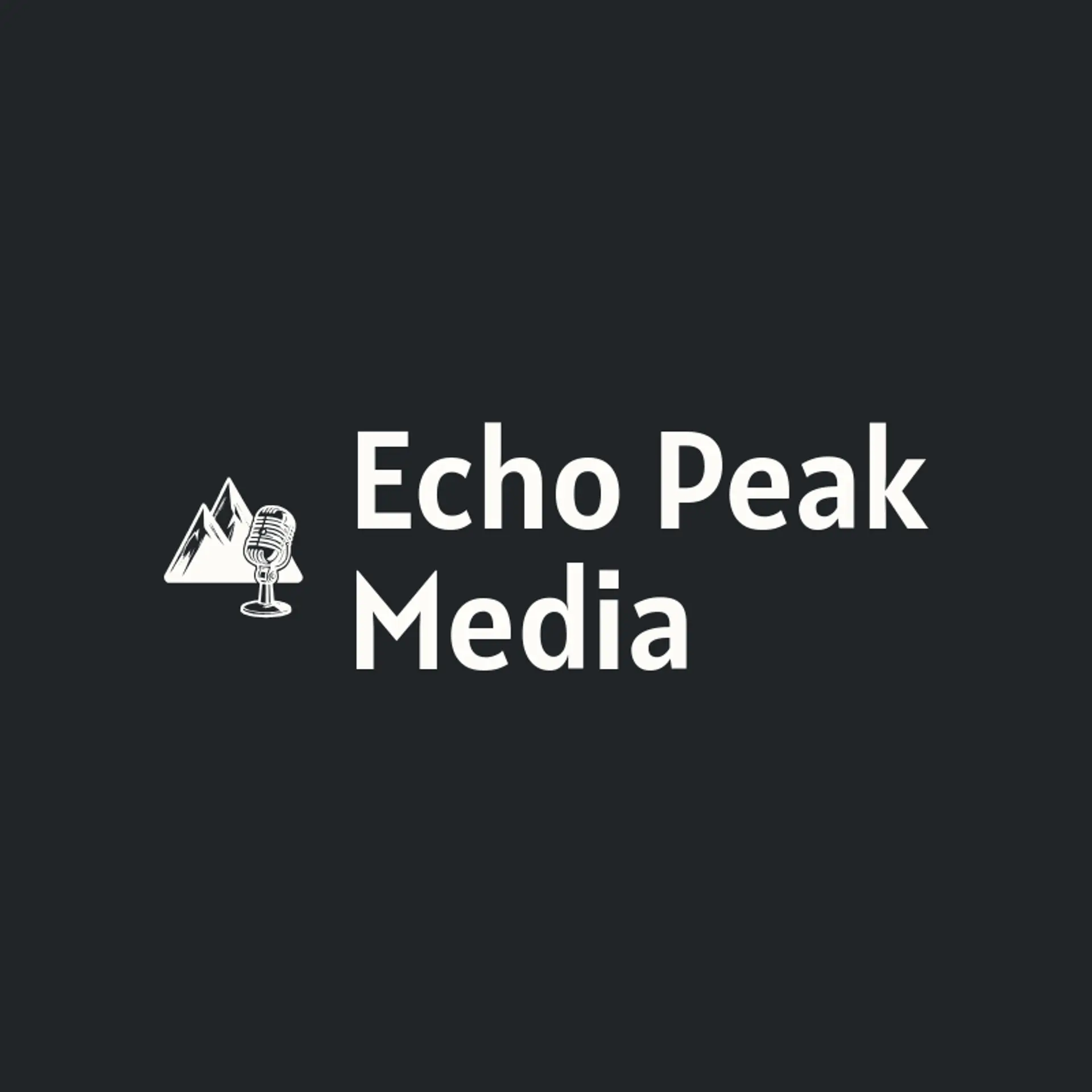 Echo Peak Media logo for microphone
